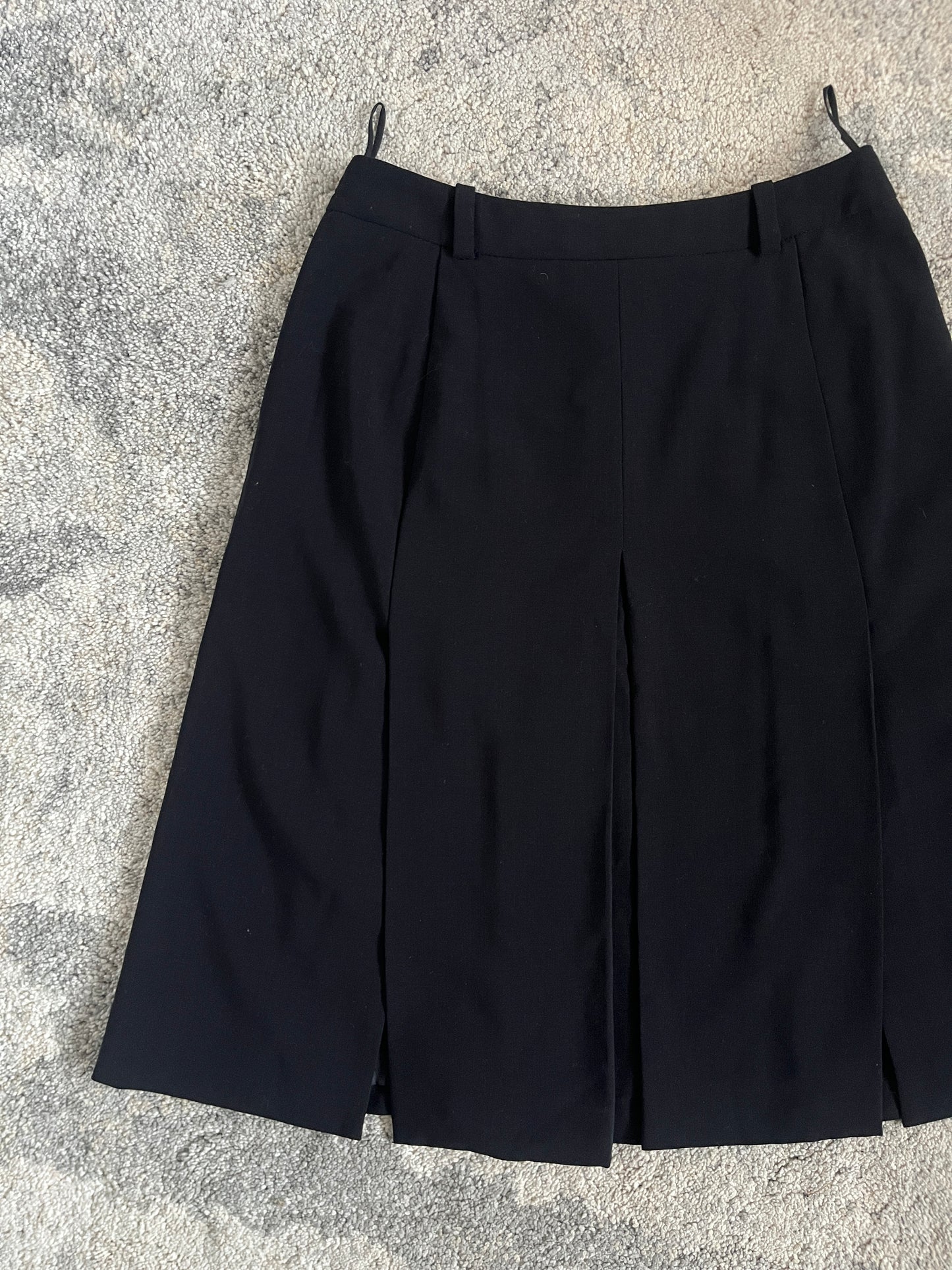 Prada 1990's wool panel skirt