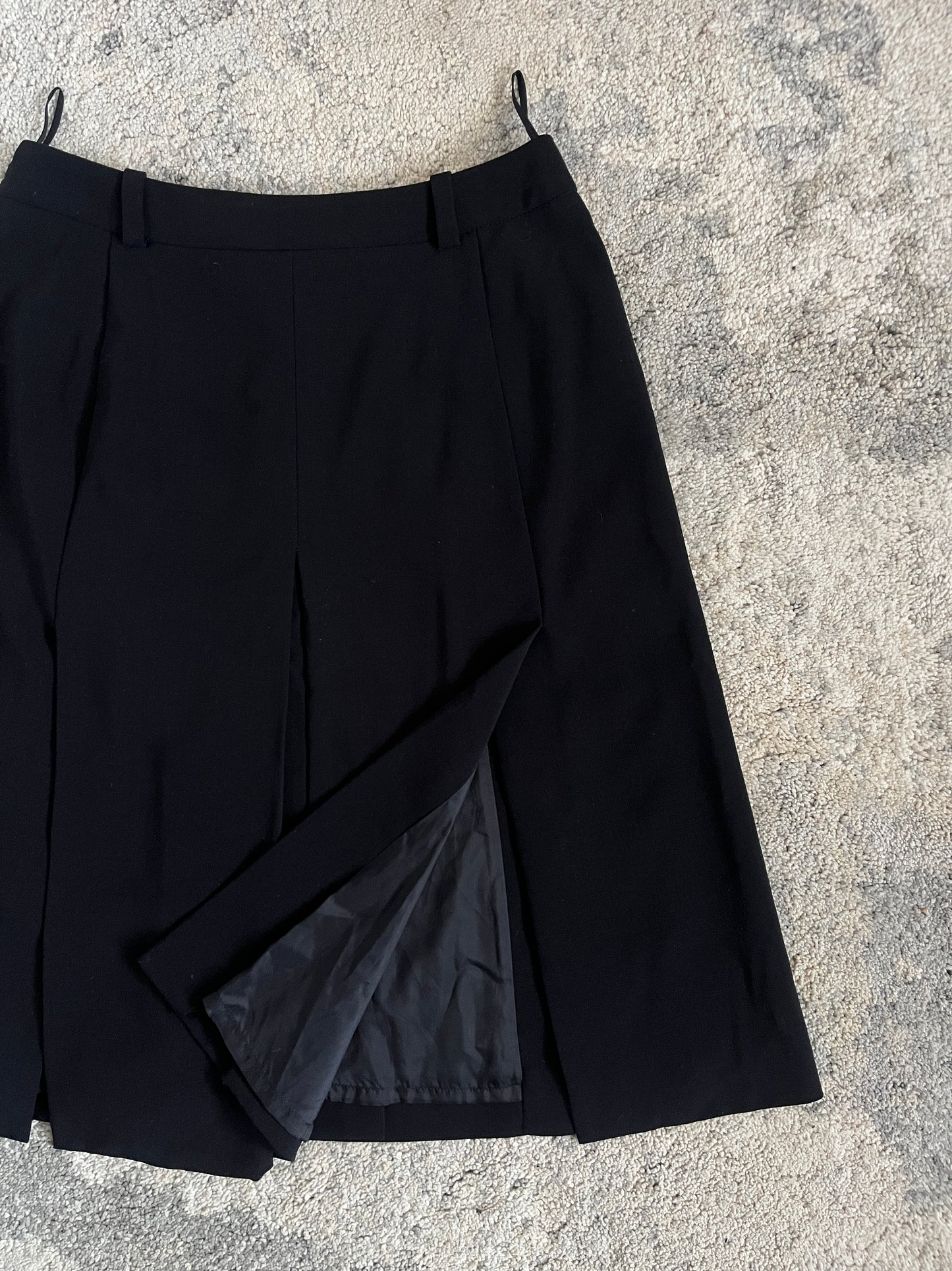 Prada 1990's wool panel skirt