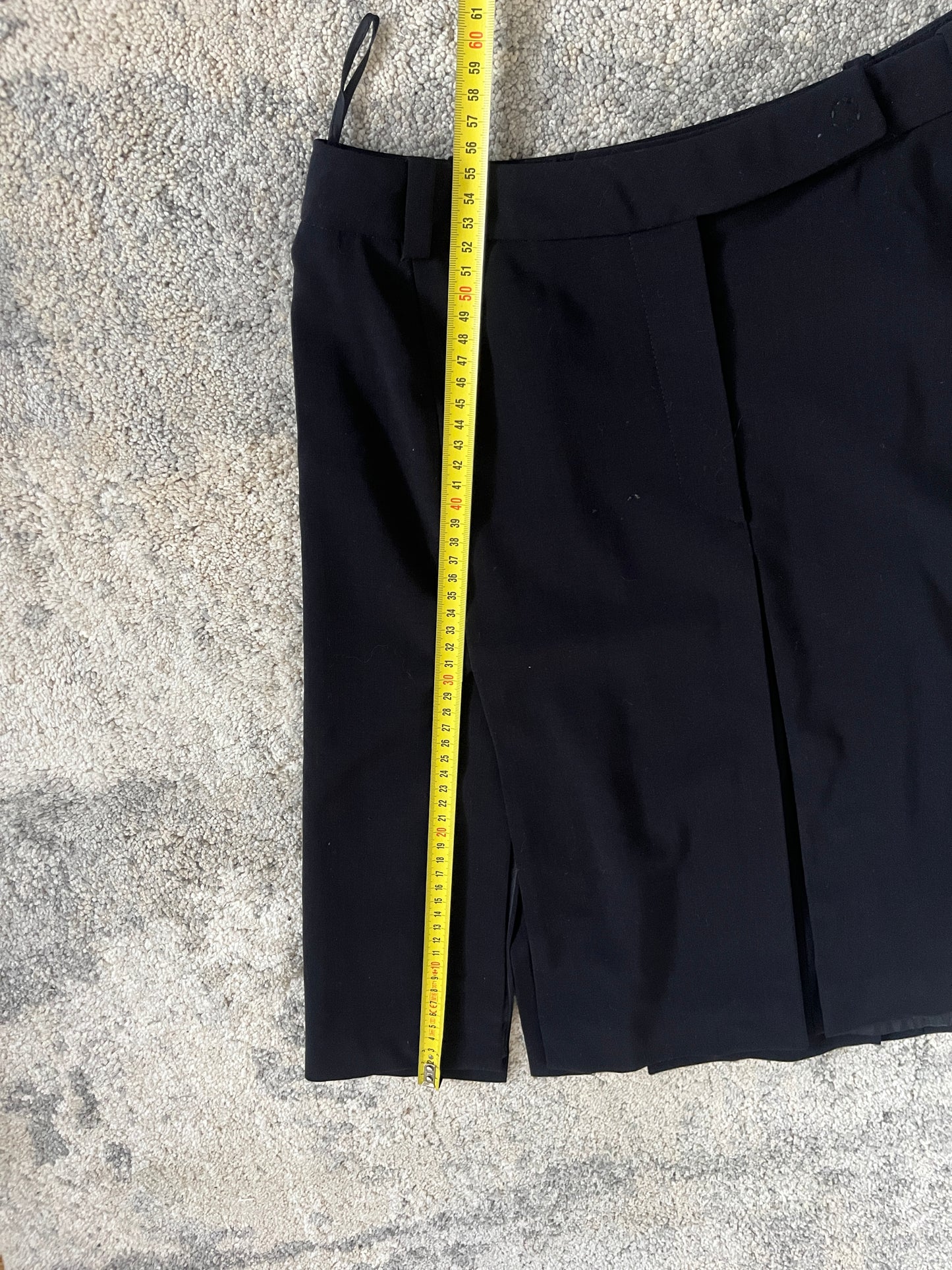 Prada 1990's wool panel skirt