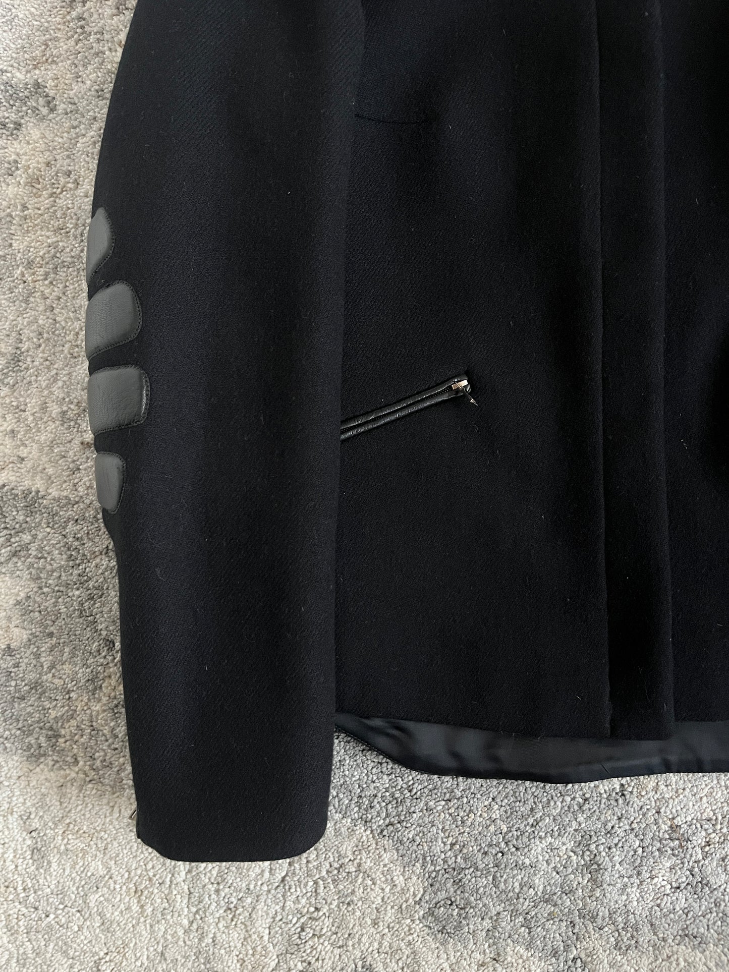 Prada FW1999 wool & leather jacket