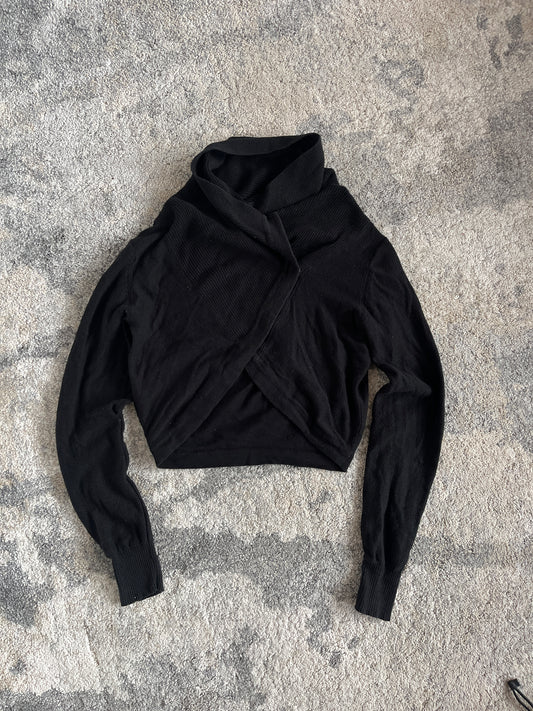 Maison Margiela 1990's Artisanal wool asymetric cardigan