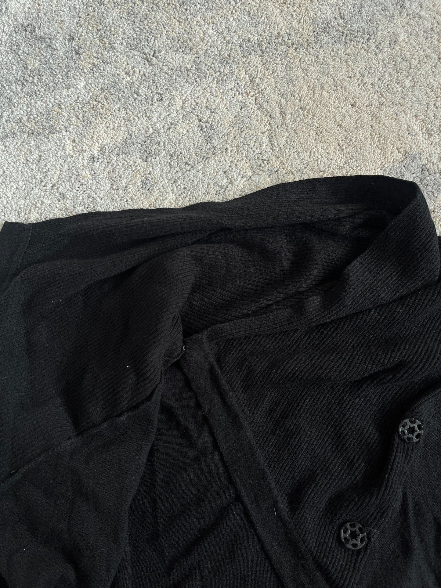 Maison Margiela 1990's Artisanal wool asymetric cardigan