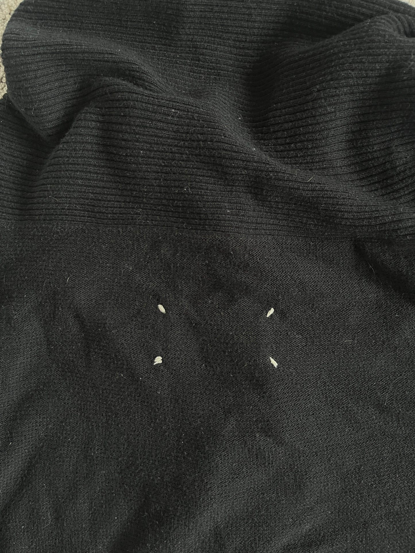 Maison Margiela 1990's Artisanal wool asymetric cardigan
