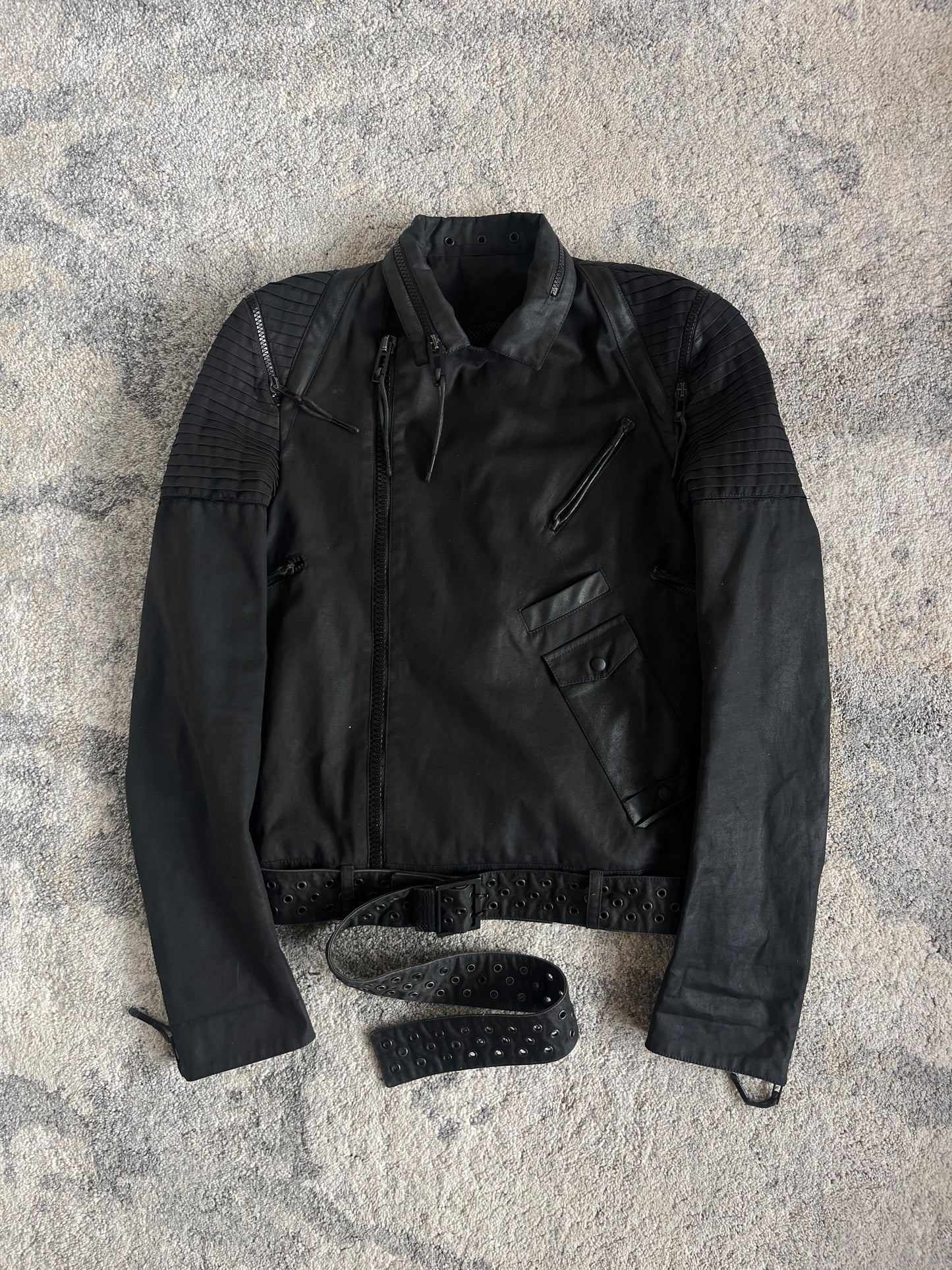 Dior Homme S/S 2004 "STRIP" sample Biker perfecto jacket