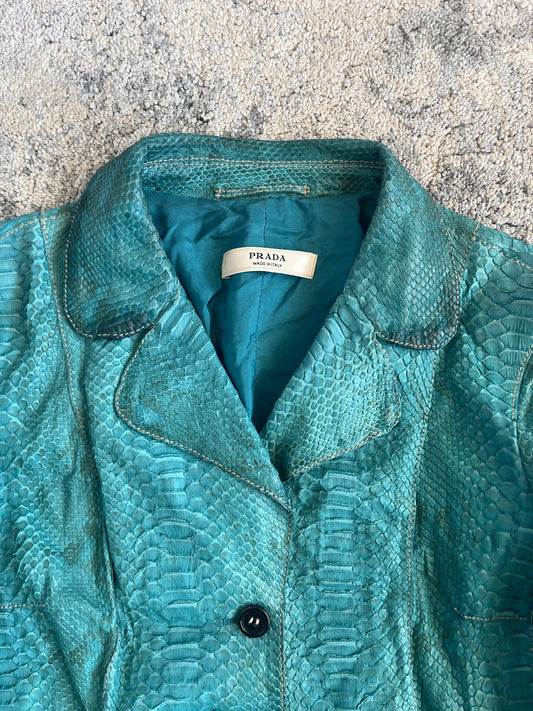 Prada 2000's python leather jacket
