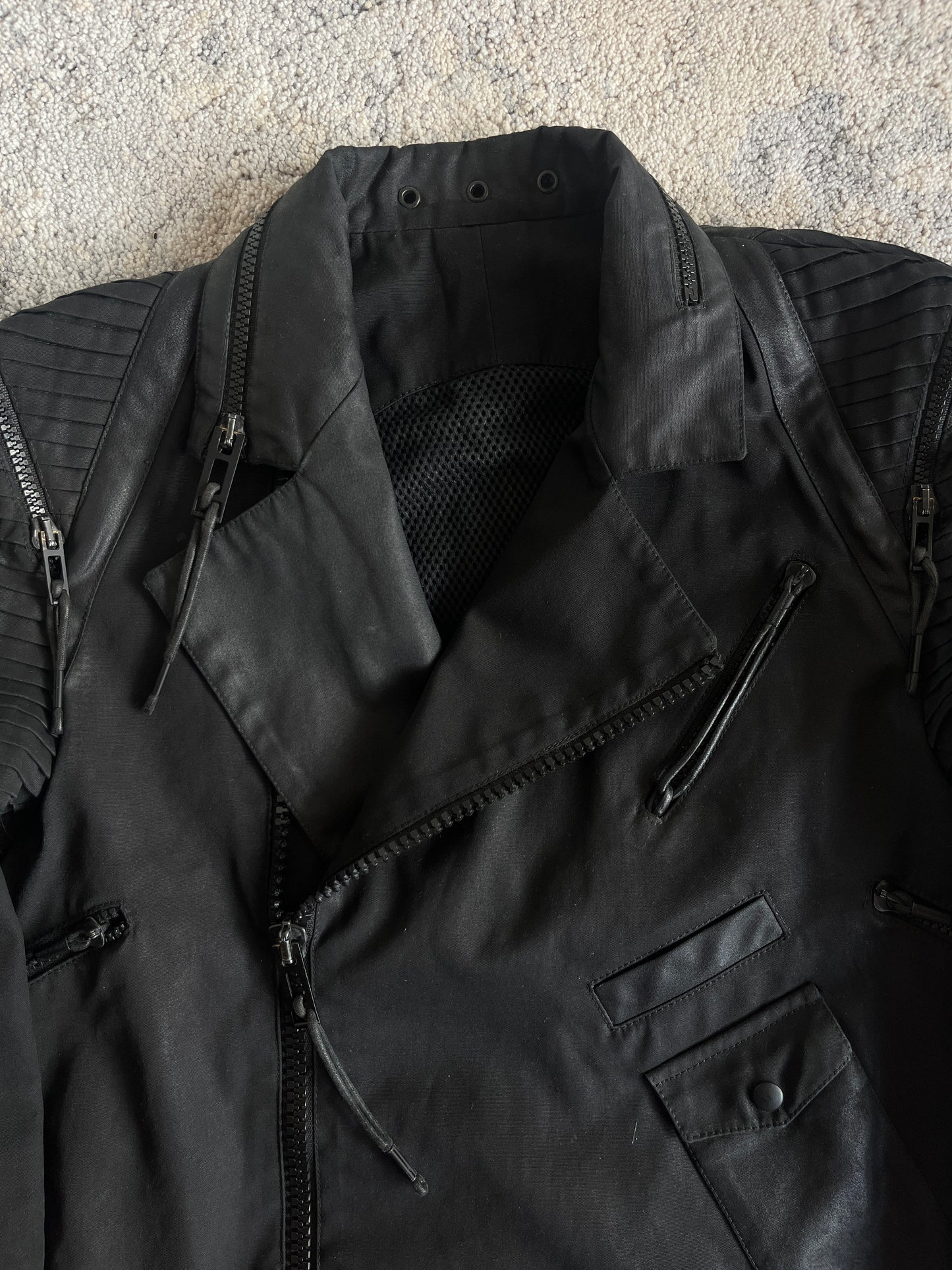 Dior Homme S/S 2004 "STRIP" sample Biker perfecto jacket