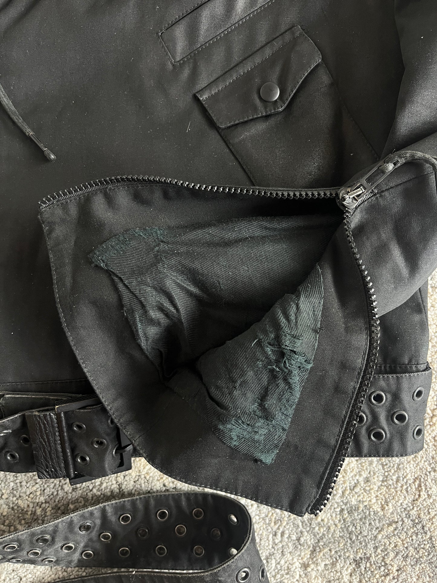 Dior Homme S/S 2004 "STRIP" sample Biker perfecto jacket