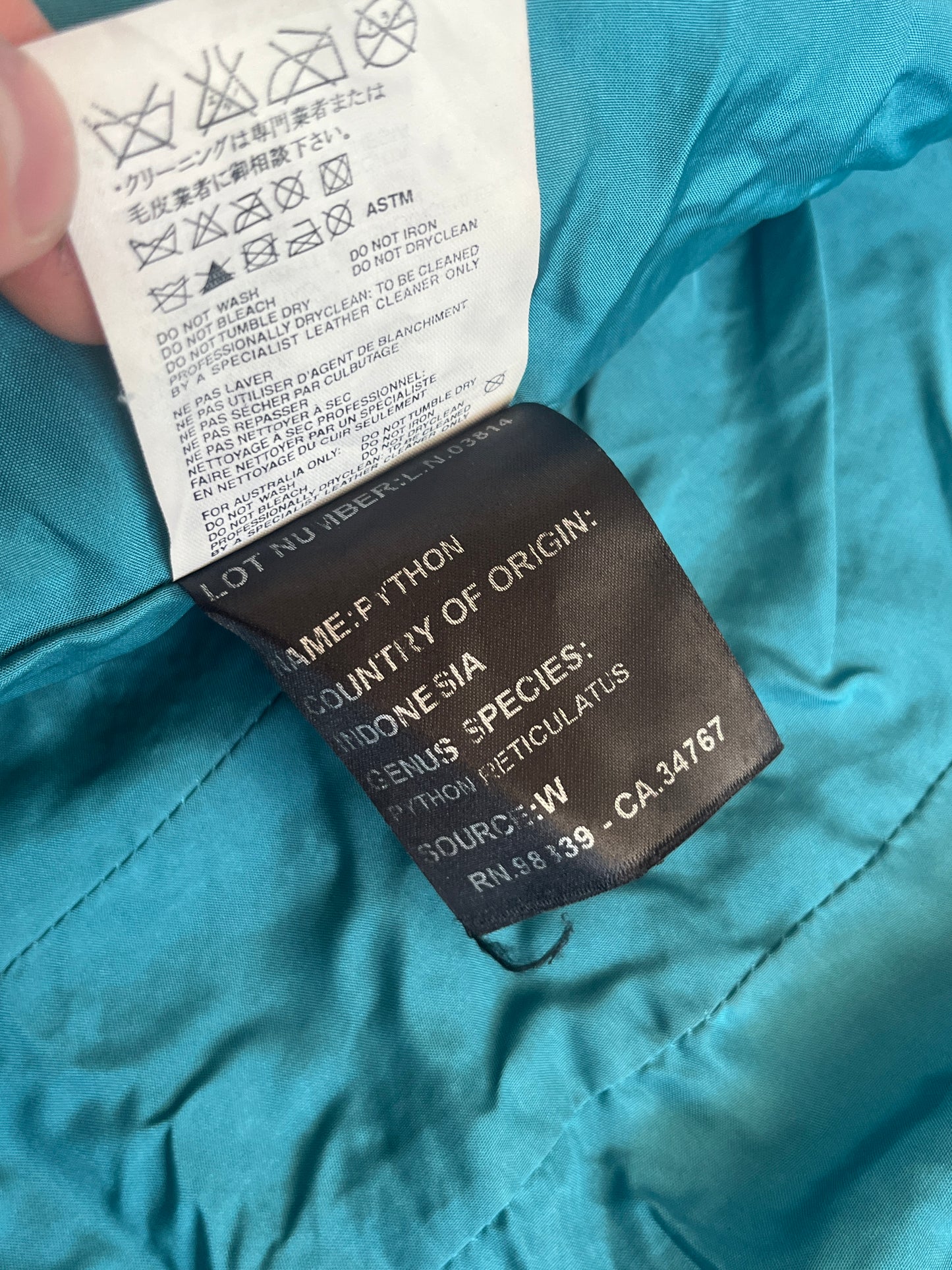 Prada 2000's python leather jacket