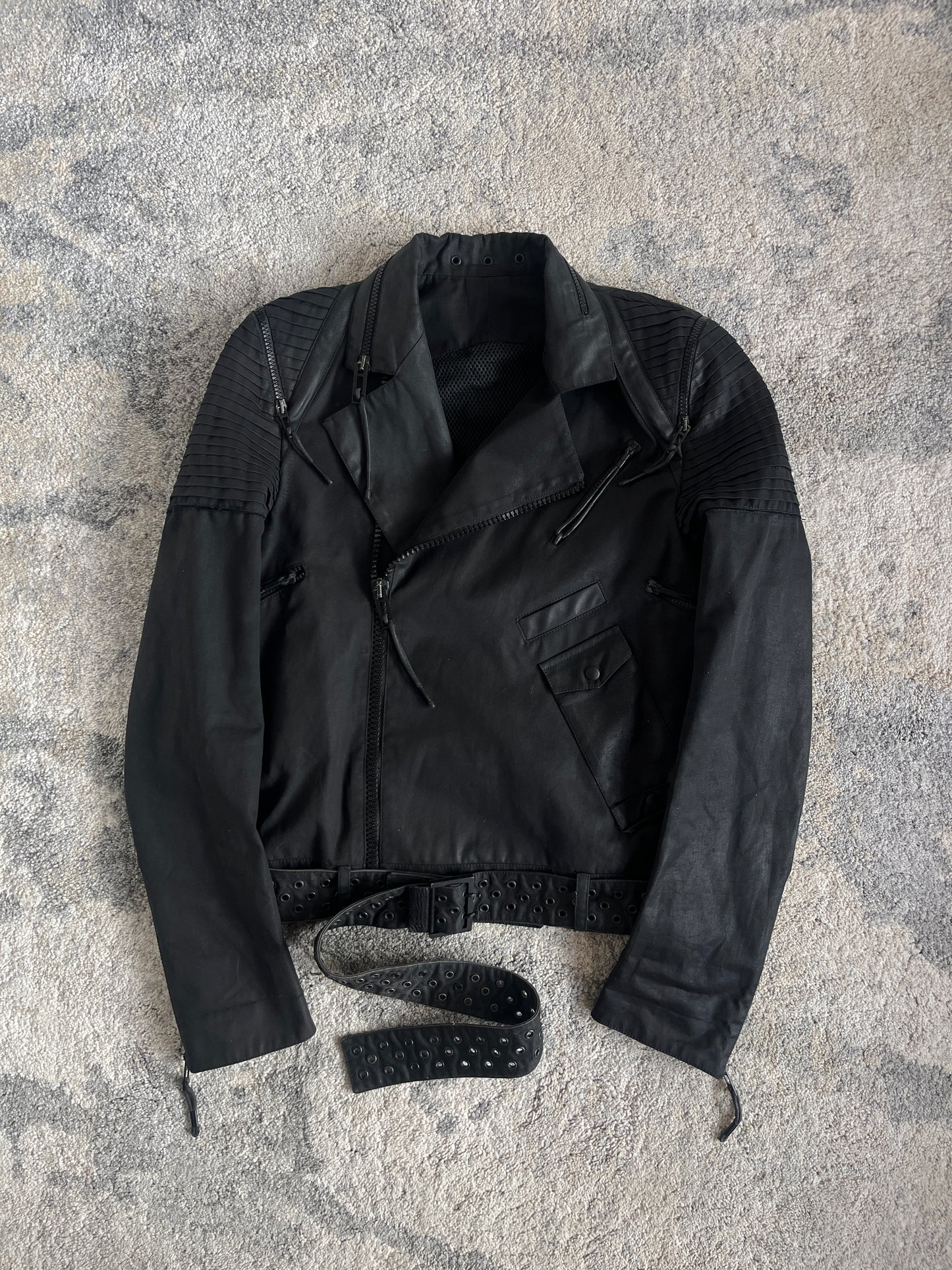 Dior Homme S/S 2004 "STRIP" sample Biker perfecto jacket