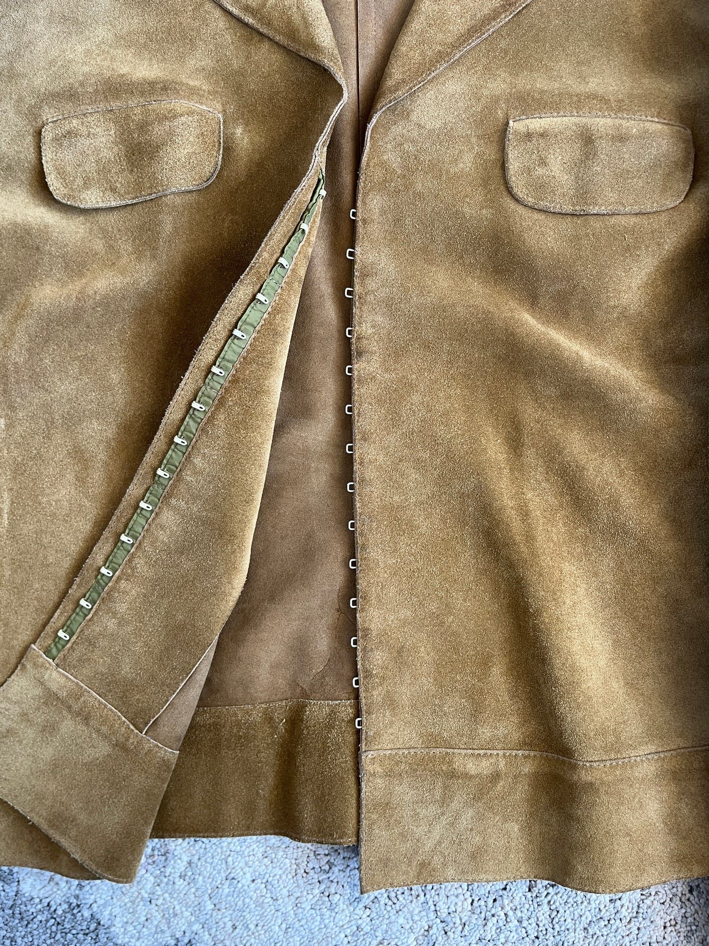Miu Miu SS1999 suede jacket with bra closure