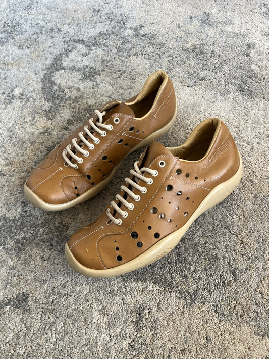 Prada 1999 perfored leather trainers