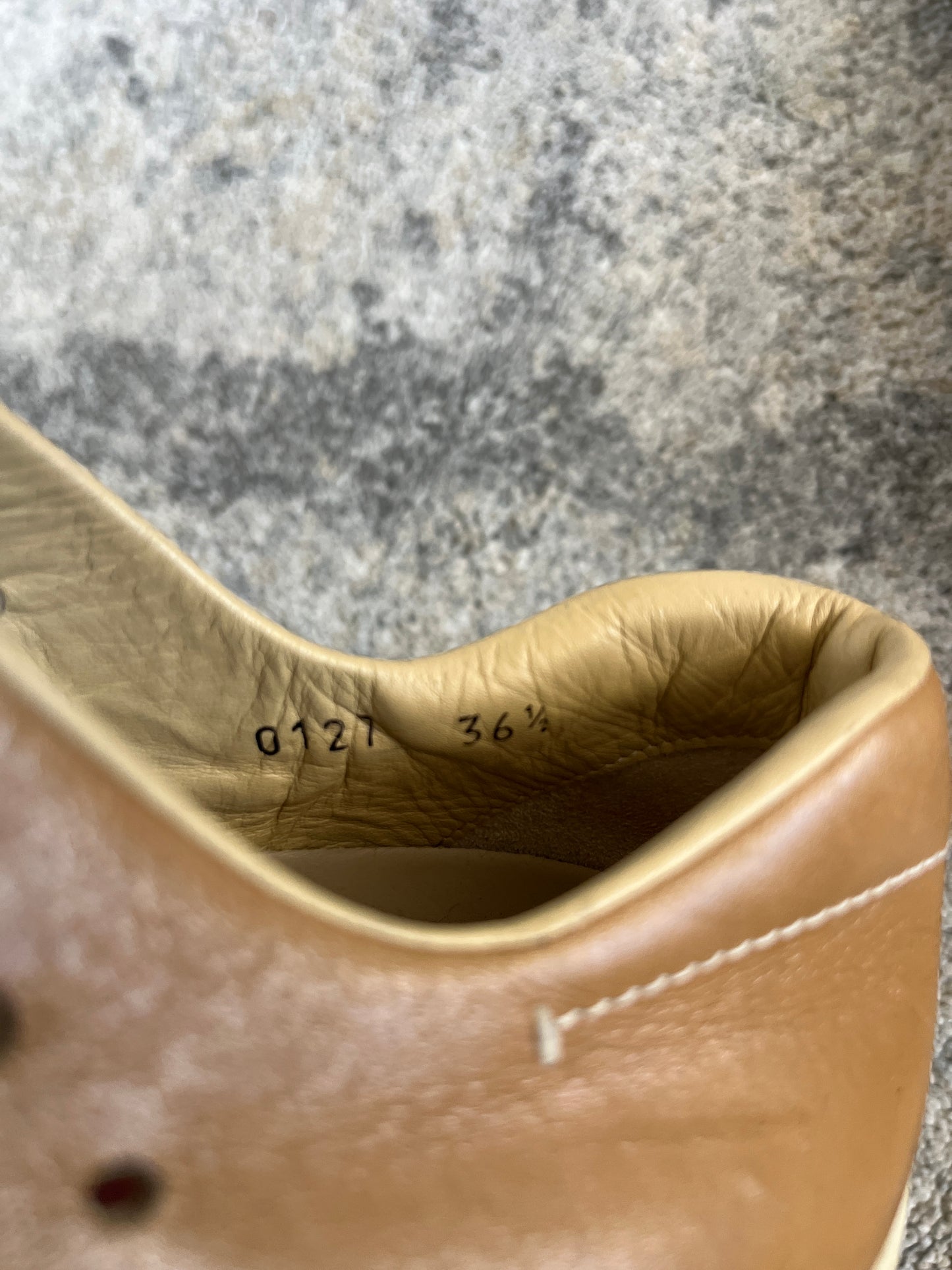 Prada 1999 perfored leather trainers
