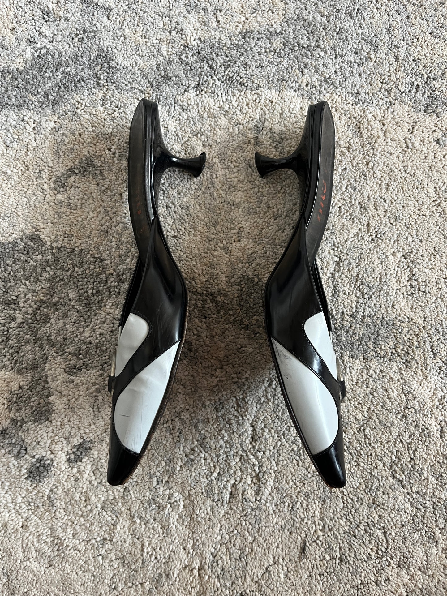 Miu Miu 1990's leather mules