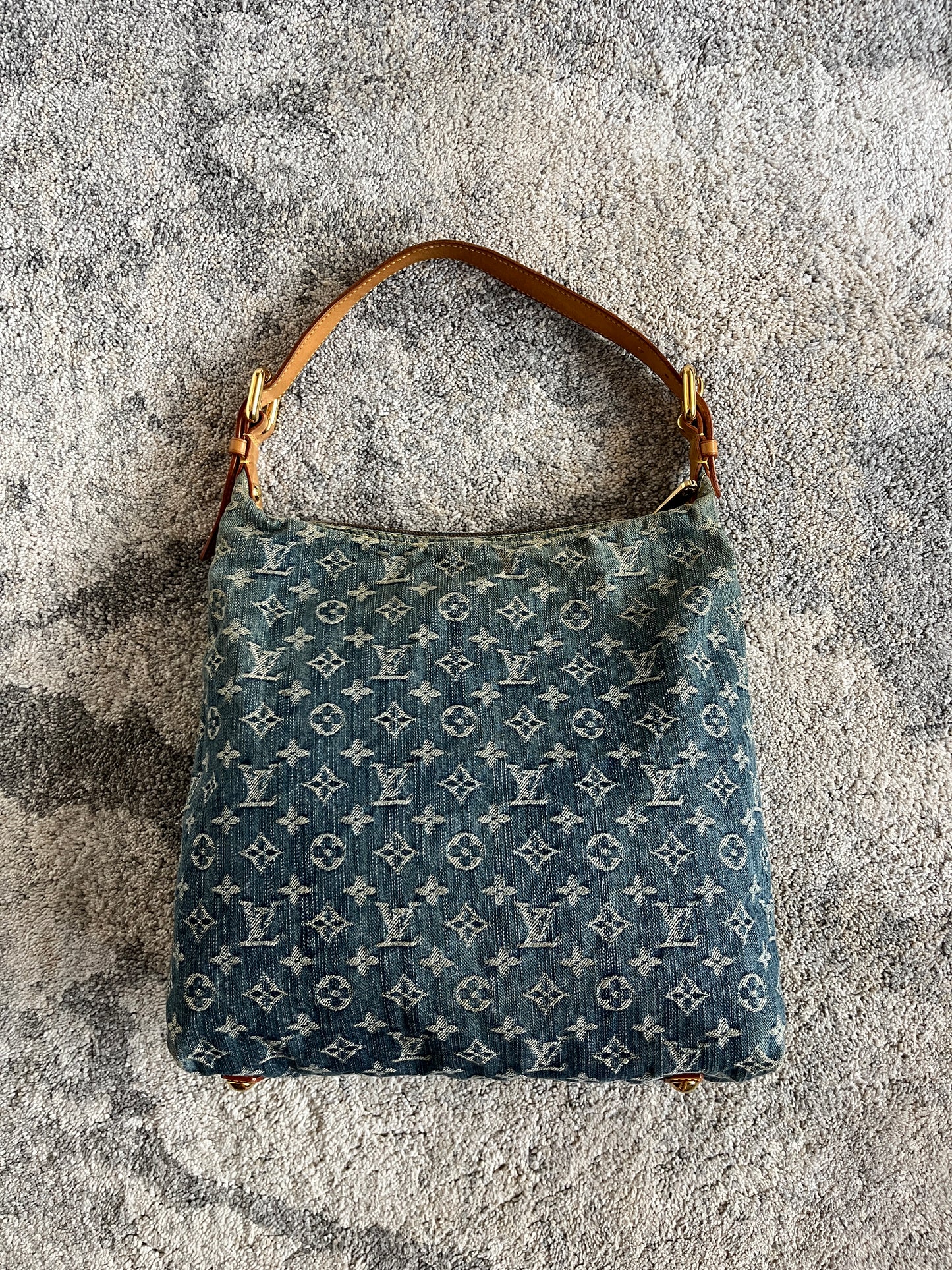 Louis Vuitton 2000's denim baggy PM bag