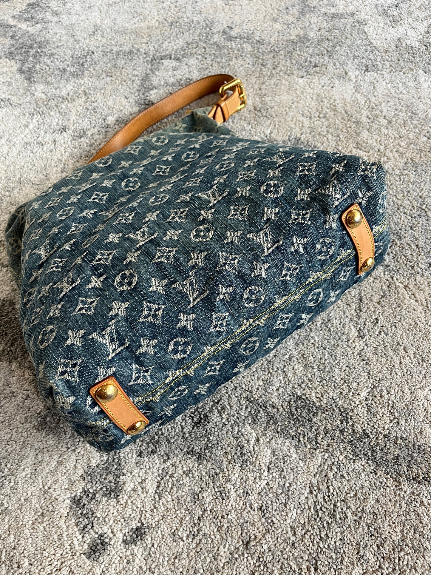 Louis Vuitton 2000's denim baggy PM bag