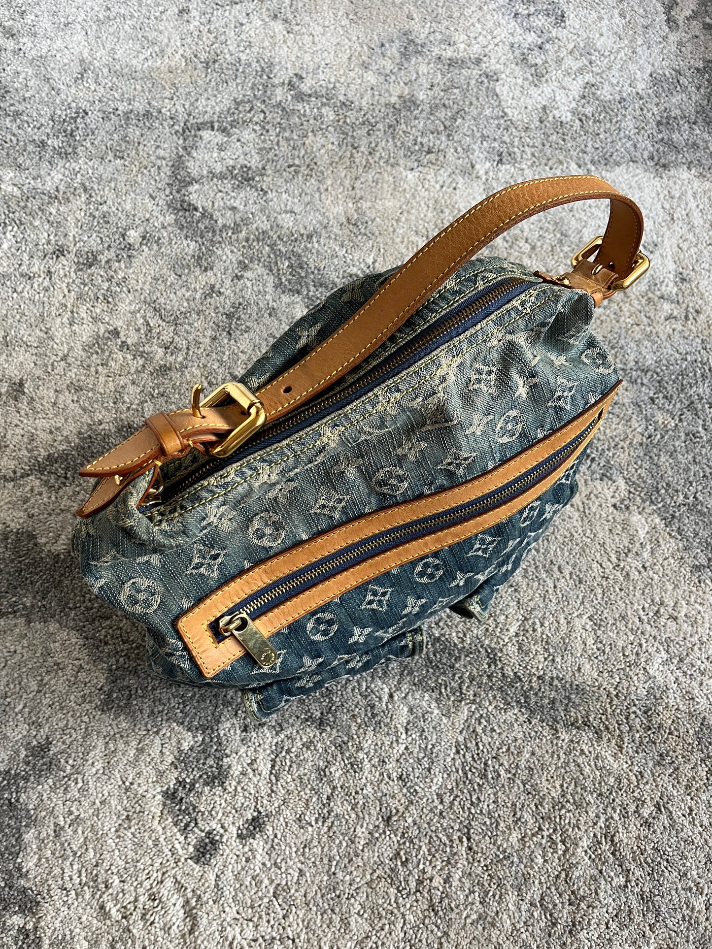 Louis Vuitton 2000's denim baggy PM bag