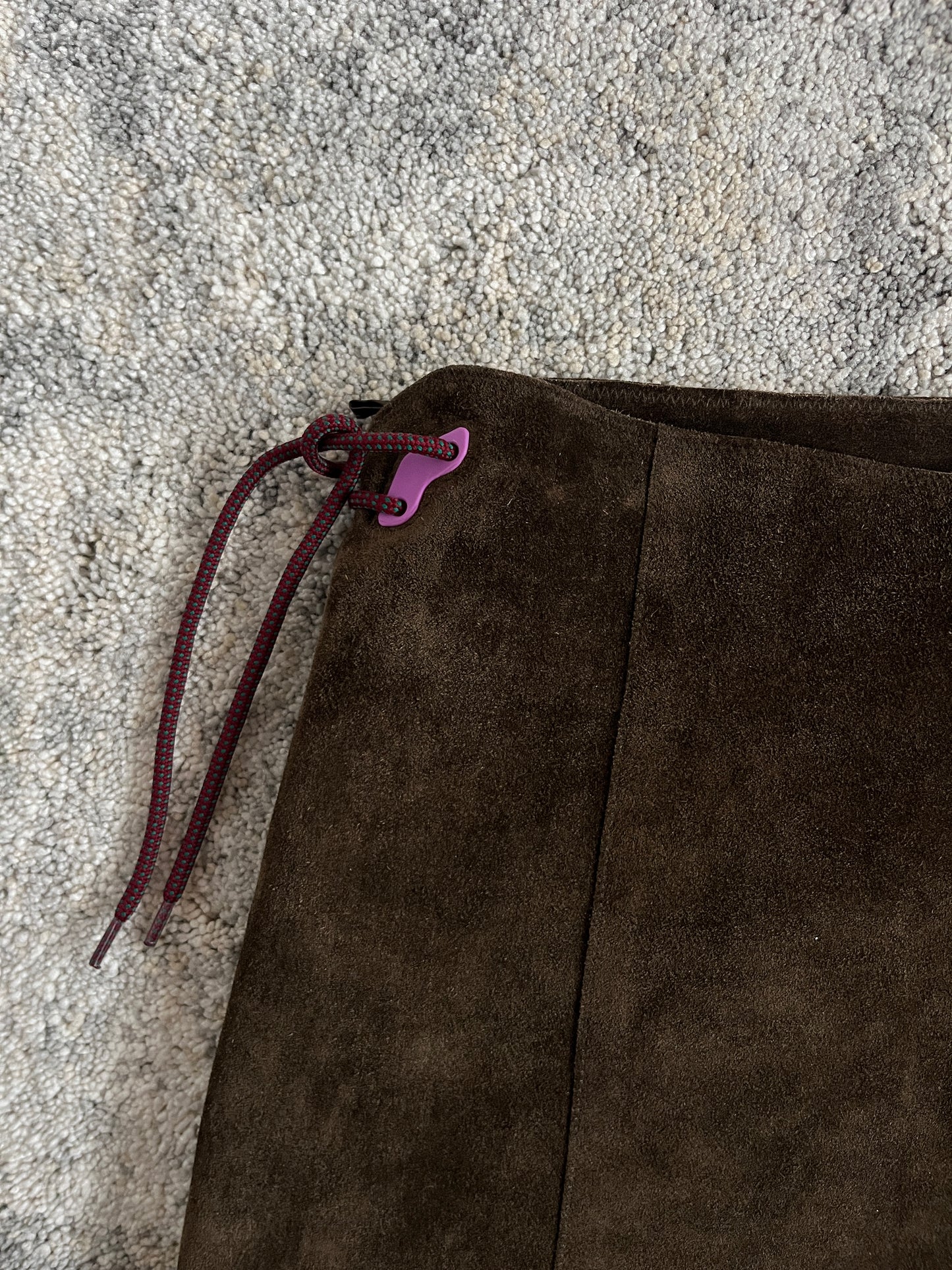 Miu Miu FW1999 suede butterfly skirt