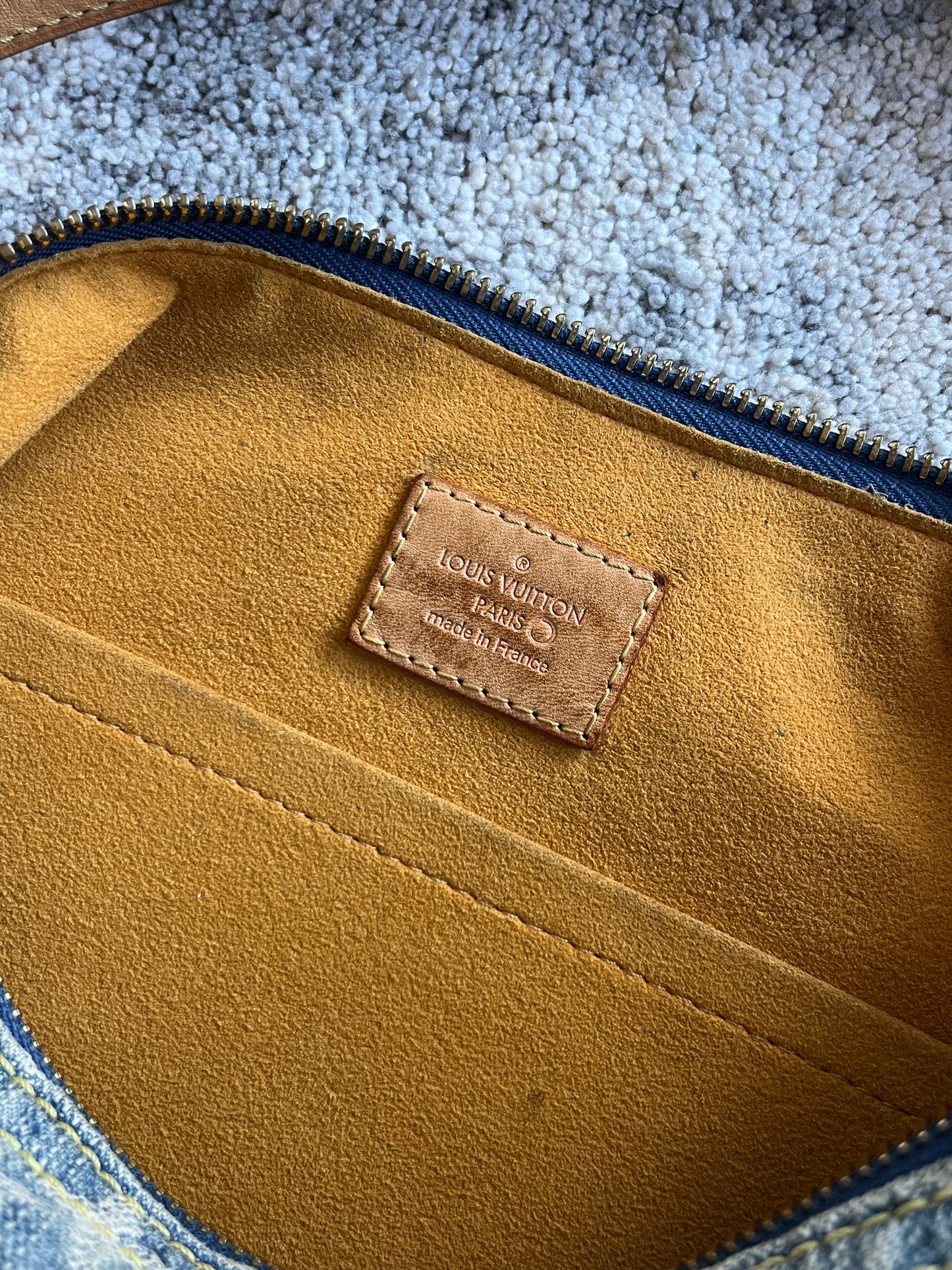Louis Vuitton 2000's denim baggy PM bag