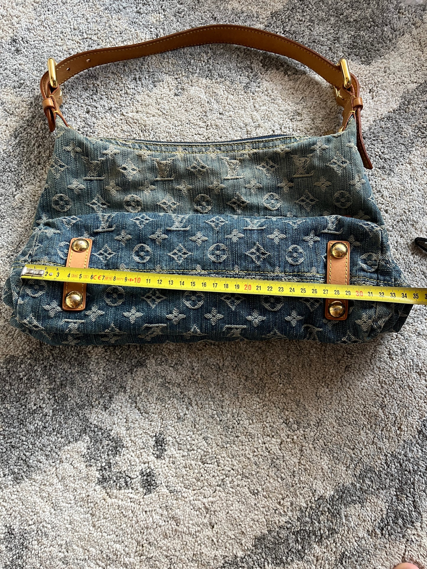 Louis Vuitton 2000's denim baggy PM bag