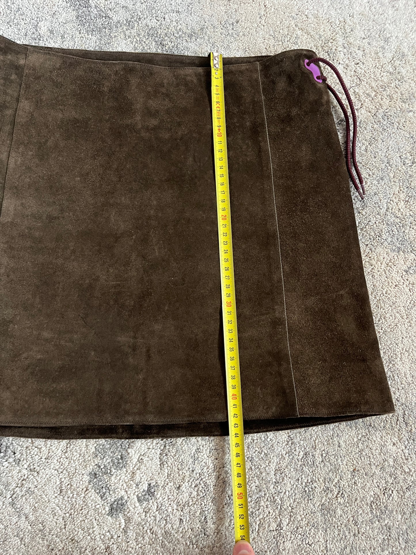 Miu Miu FW1999 suede butterfly skirt