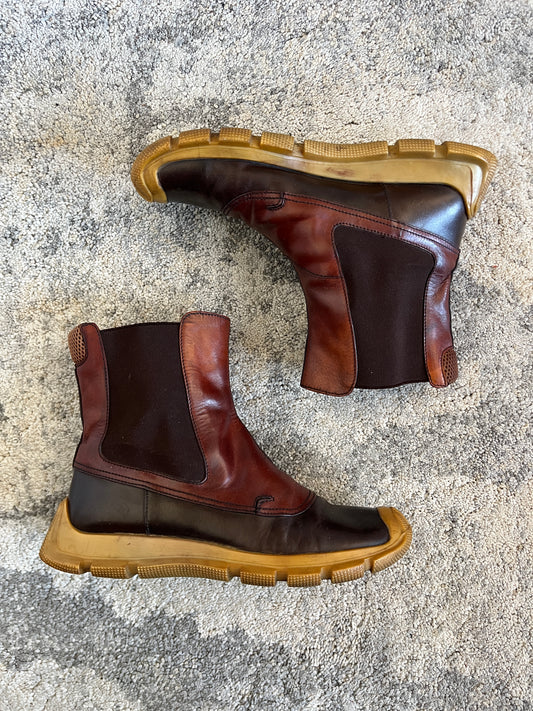 Miu Miu FW1999 leather chelsea boots
