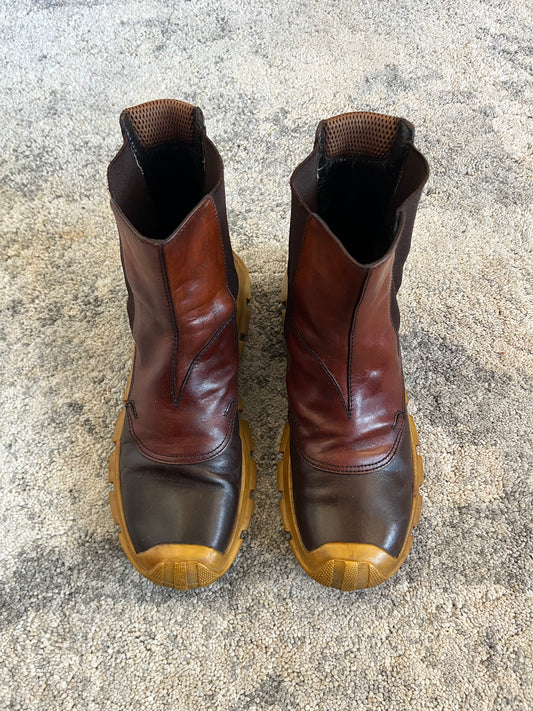 Miu Miu FW1999 leather chelsea boots
