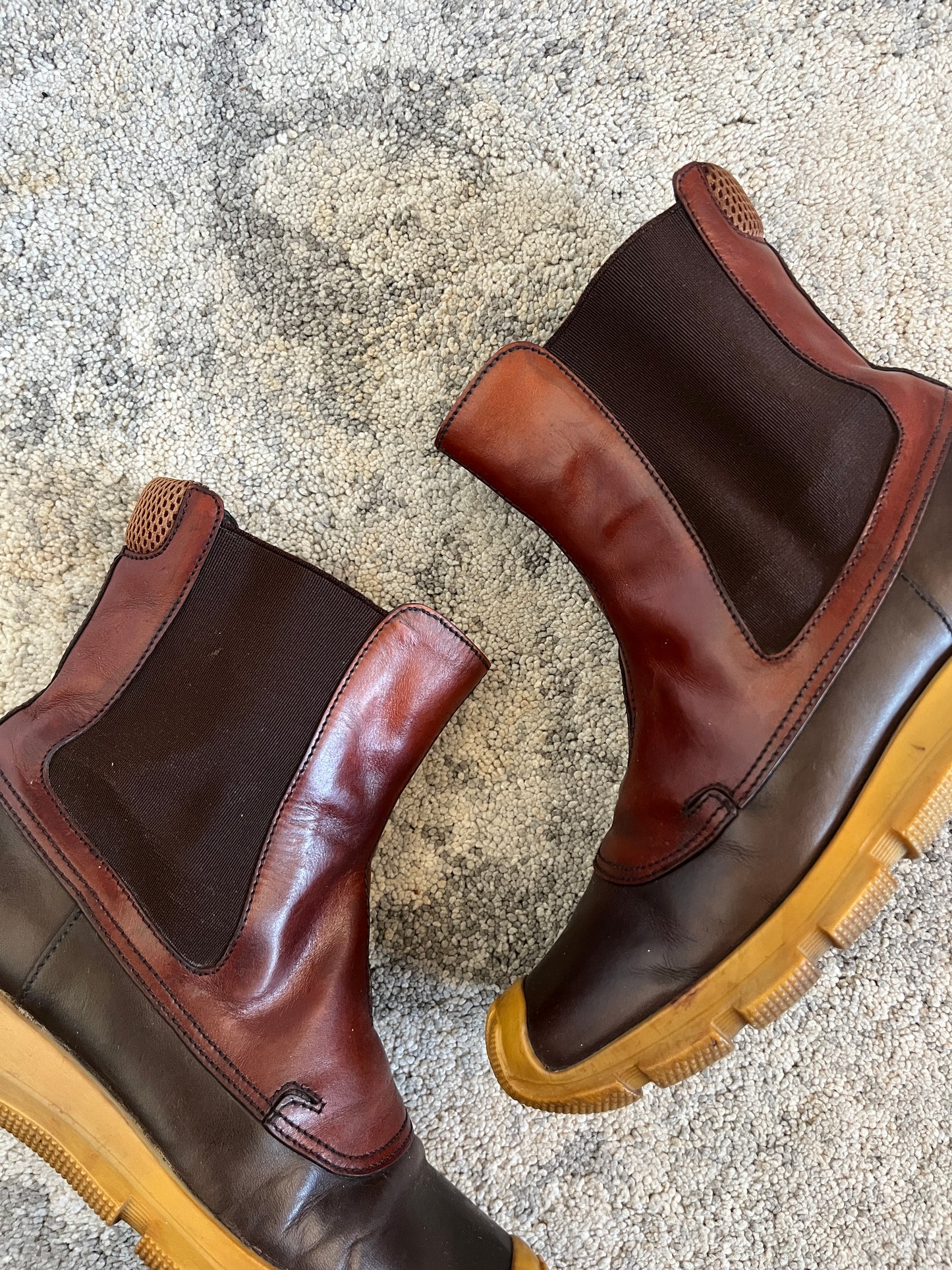 Miu Miu FW1999 leather chelsea boots