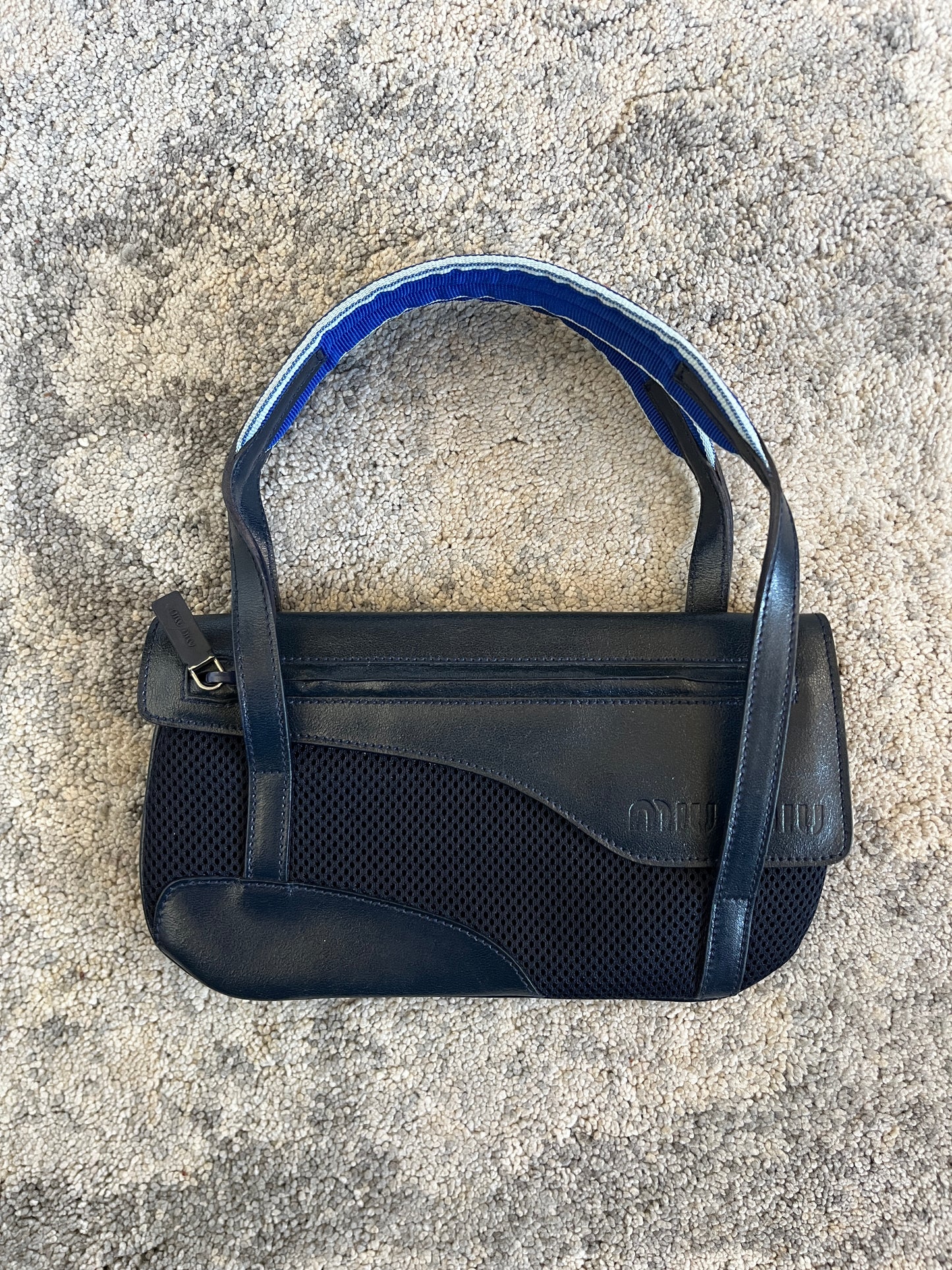 Miu Miu SS2000 mesh & leather handbag