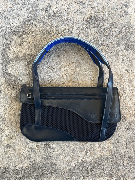 Miu Miu SS2000 mesh & leather handbag