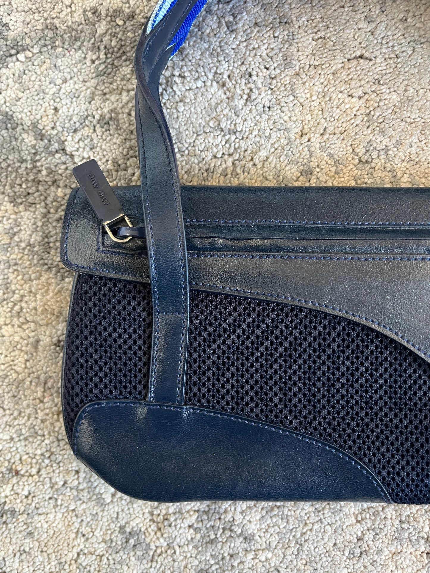 Miu Miu SS2000 mesh & leather handbag