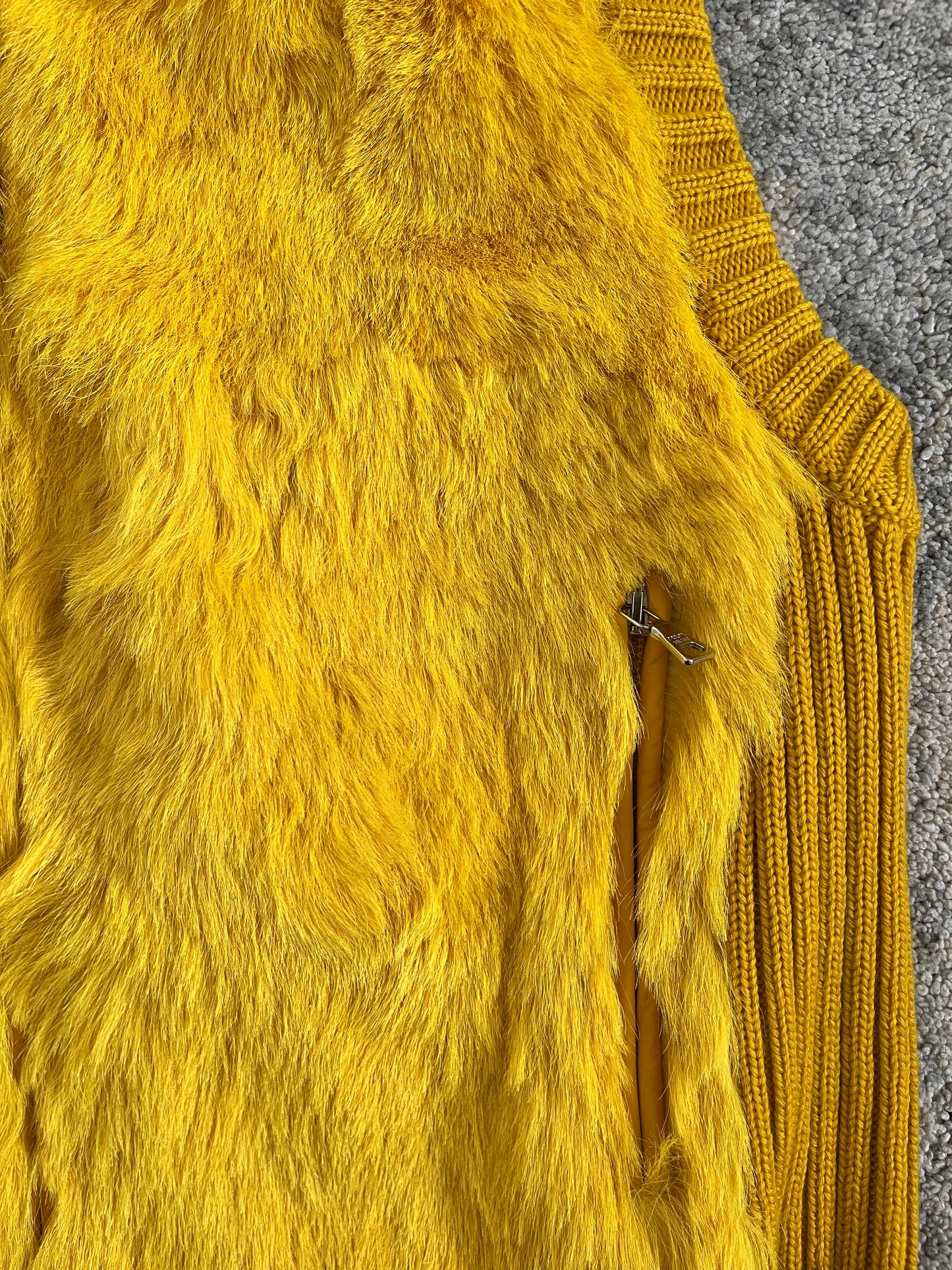 Prada FW2000 wool & fur vest