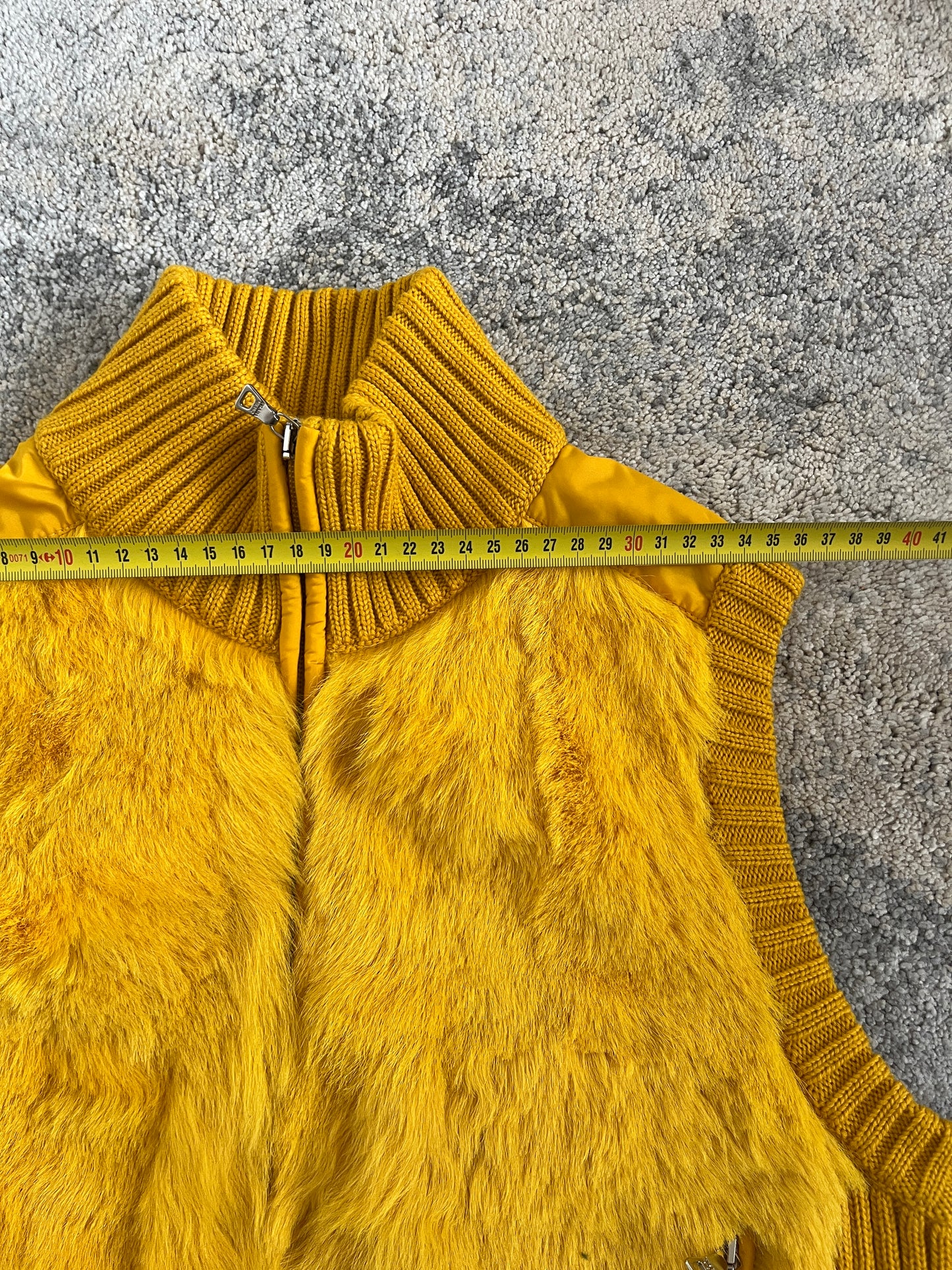 Prada FW2000 wool & fur vest