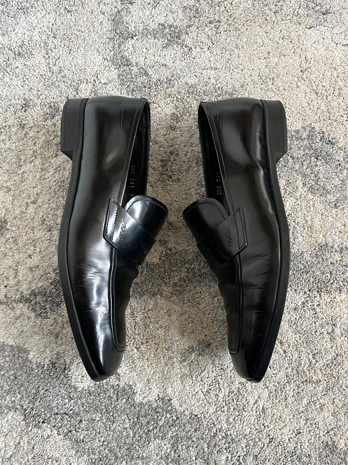 Prada 2000's leather loafers
