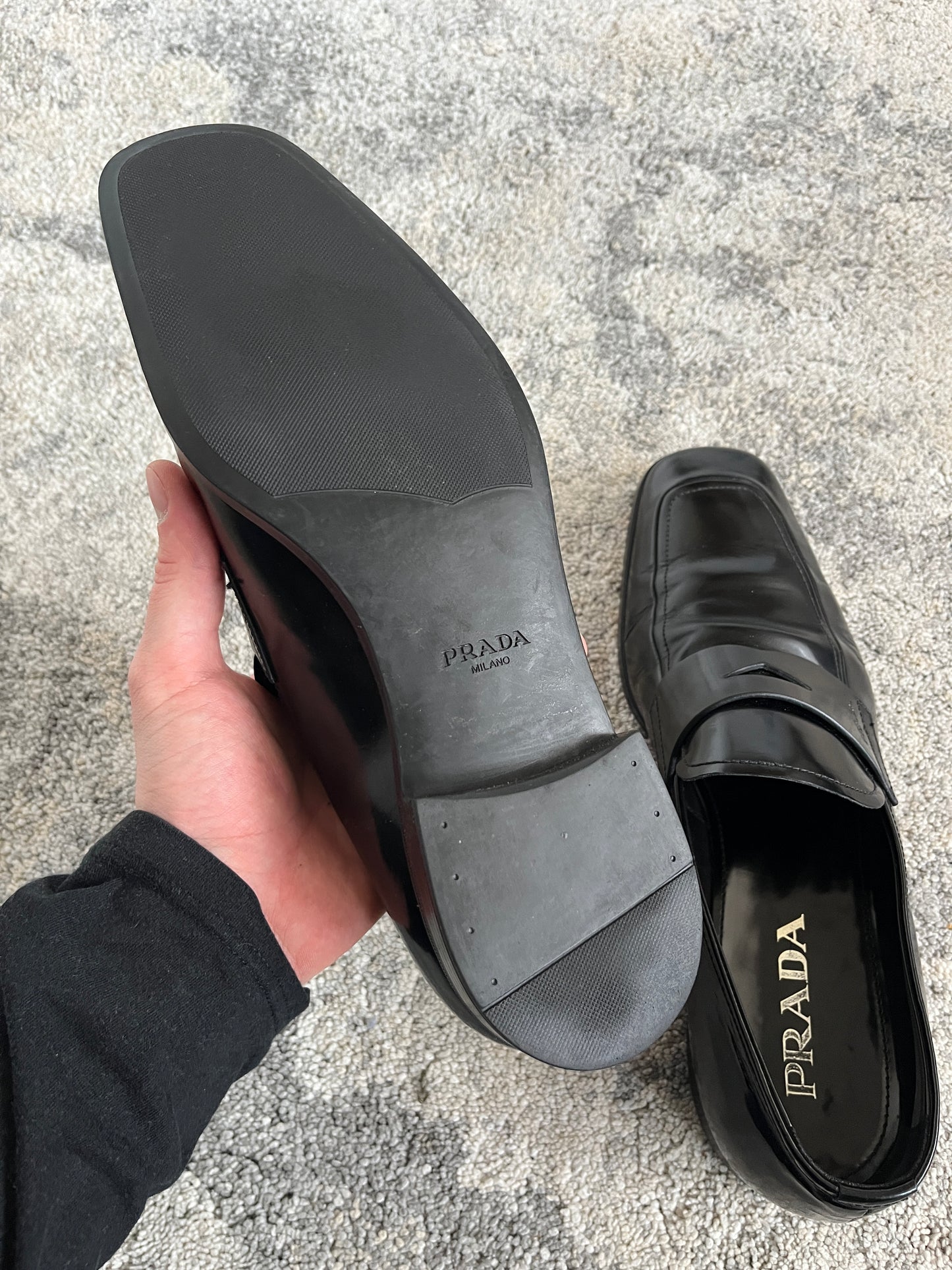 Prada 2000's leather loafers