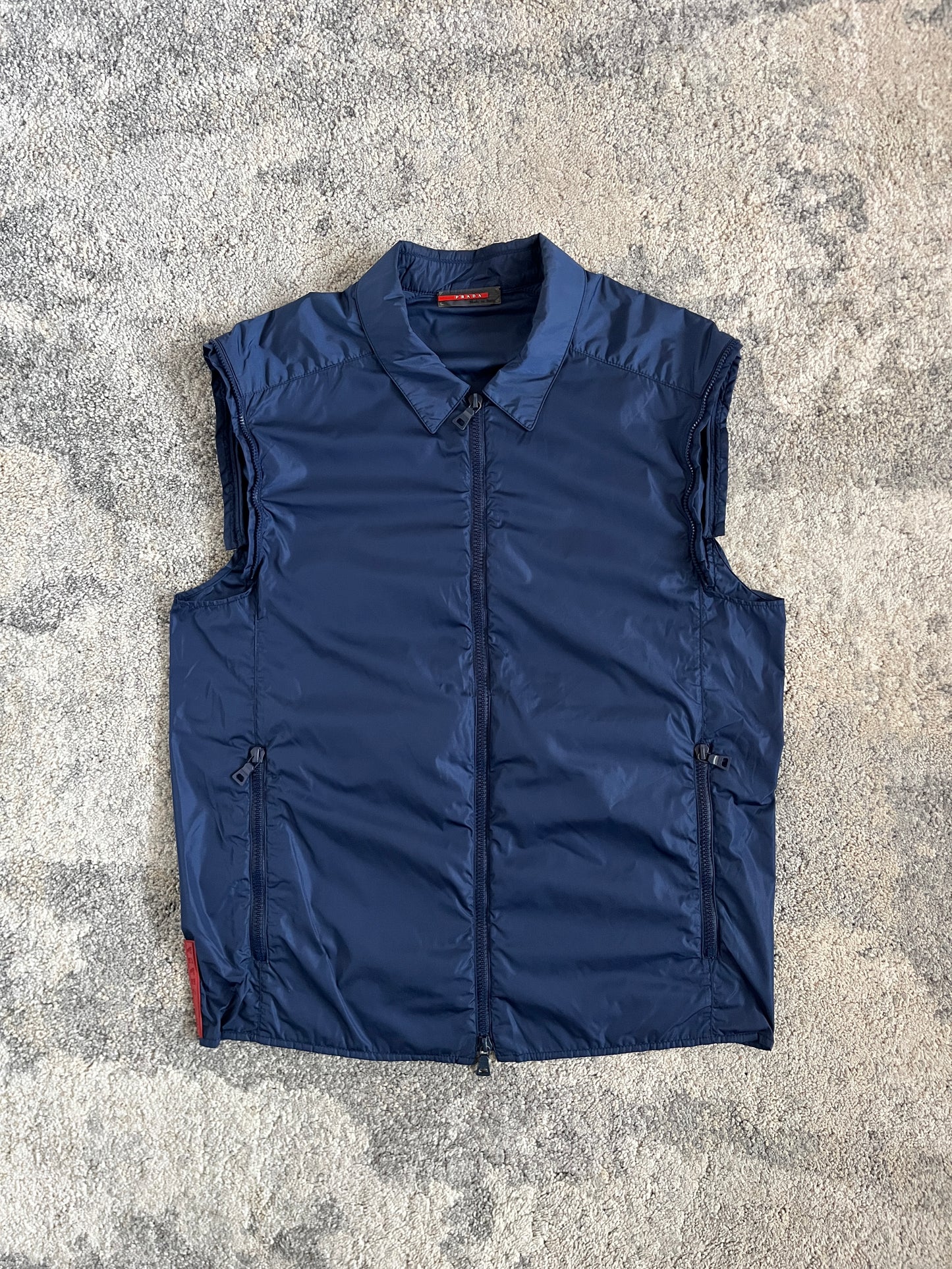 Prada SS2000 nylon convertible shirt