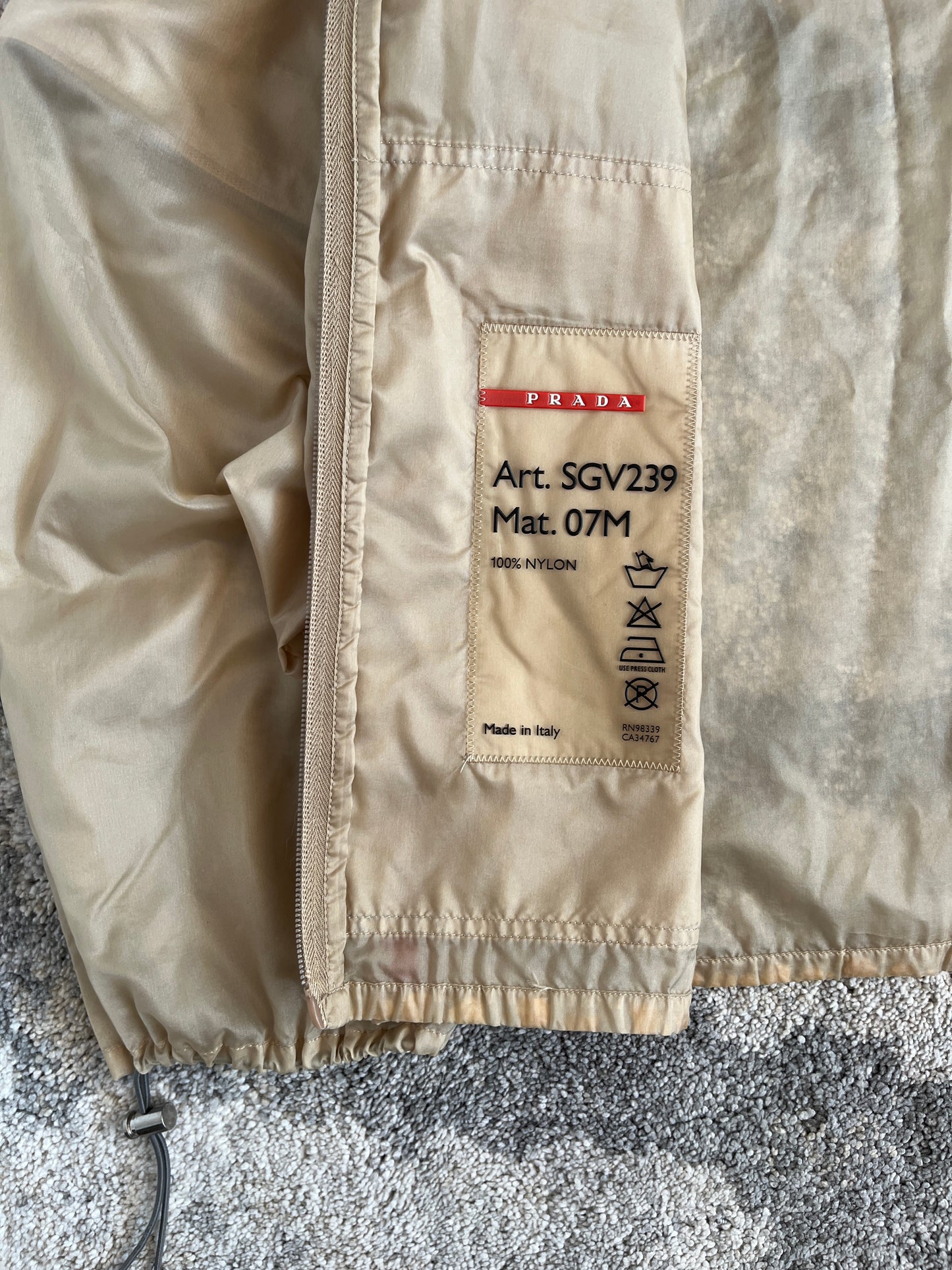 Prada SS1999 transparent convertible jacket