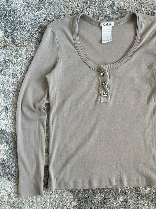 Chloé 2000's cotton longsleeve by Phoebe Philo