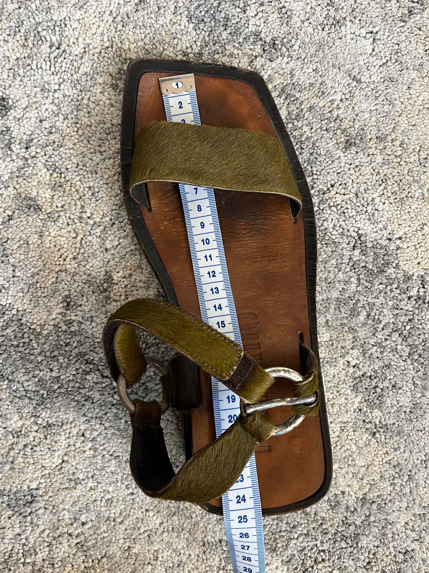 Miu Miu 1990's fur sandals