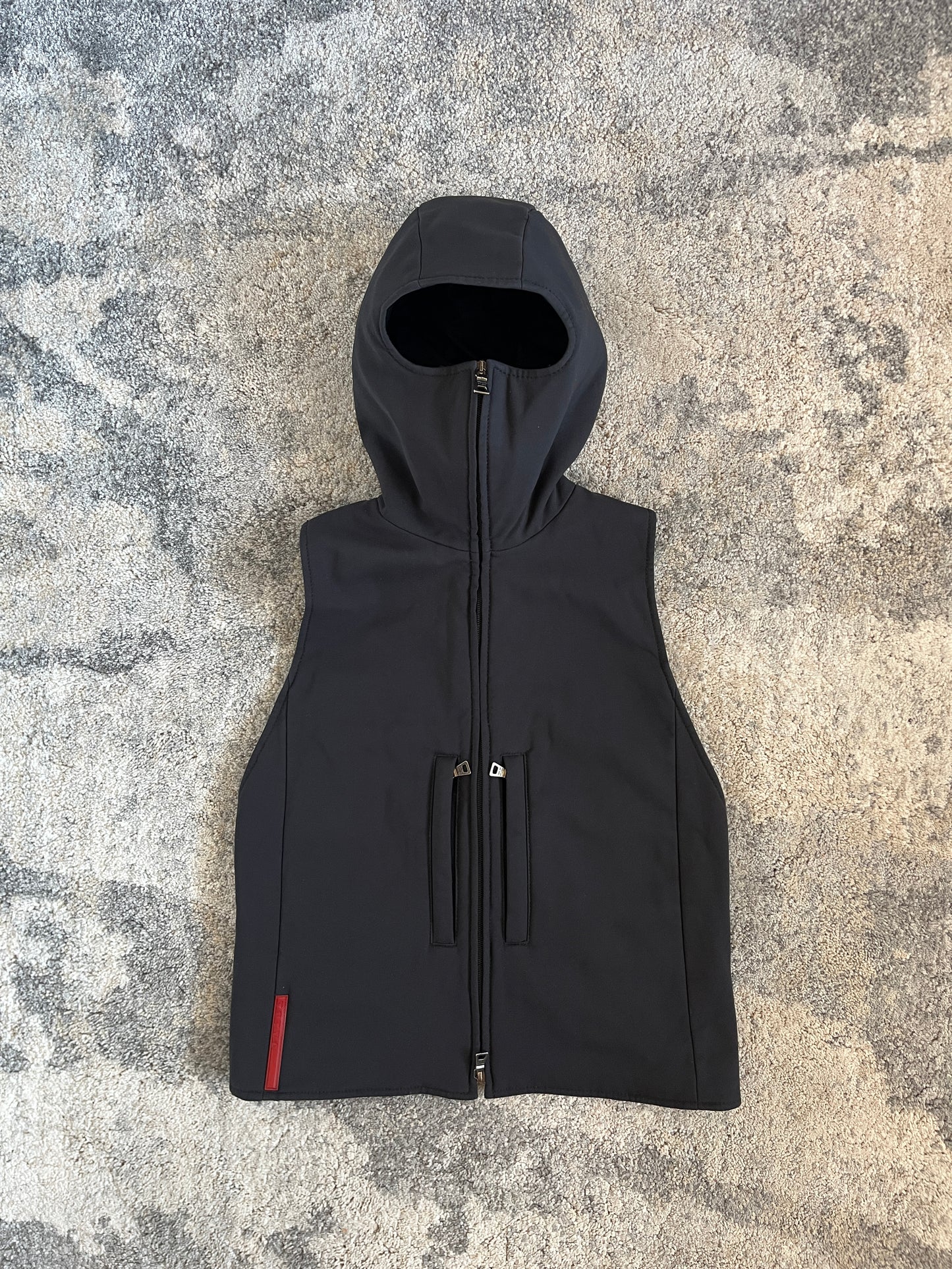Prada FW1999 nylon vest with back strap