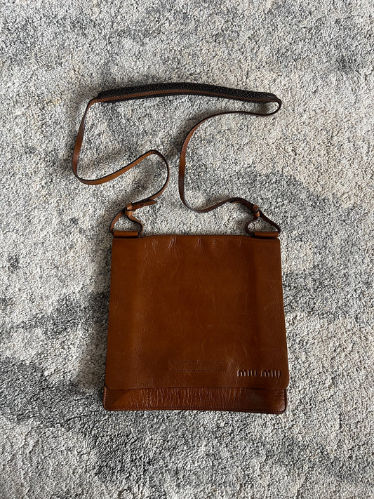 Miu Miu SS2000 leather shoulder bag