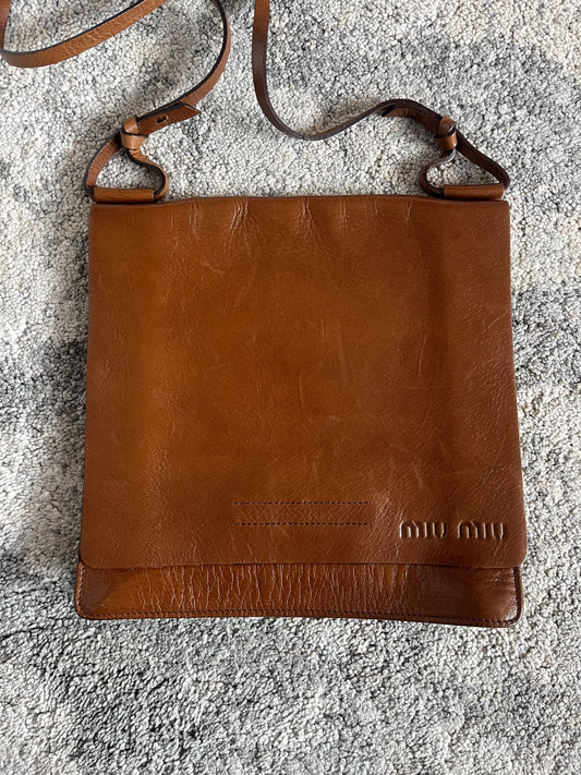 Miu Miu SS2000 leather shoulder bag