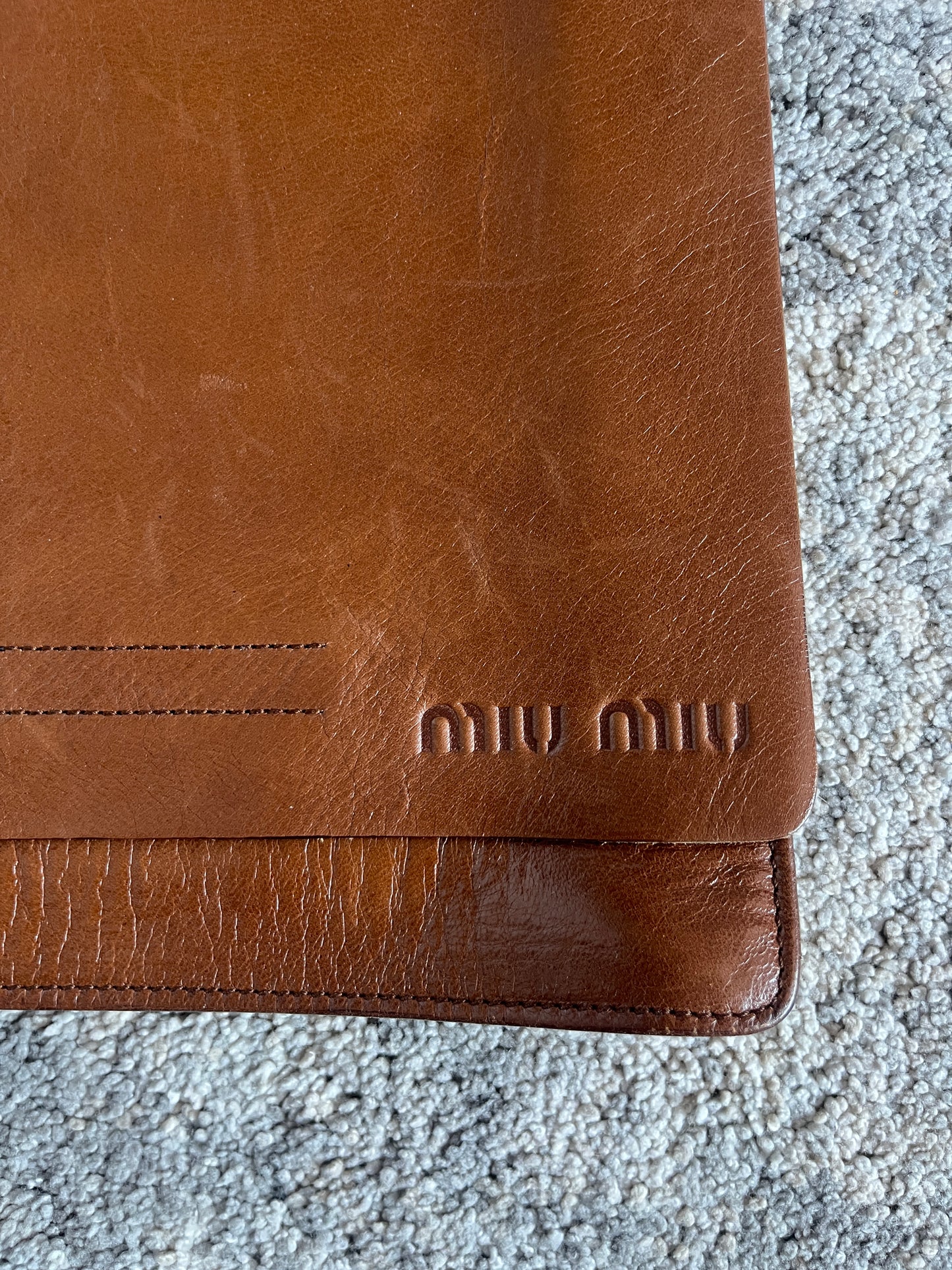 Miu Miu SS2000 leather shoulder bag