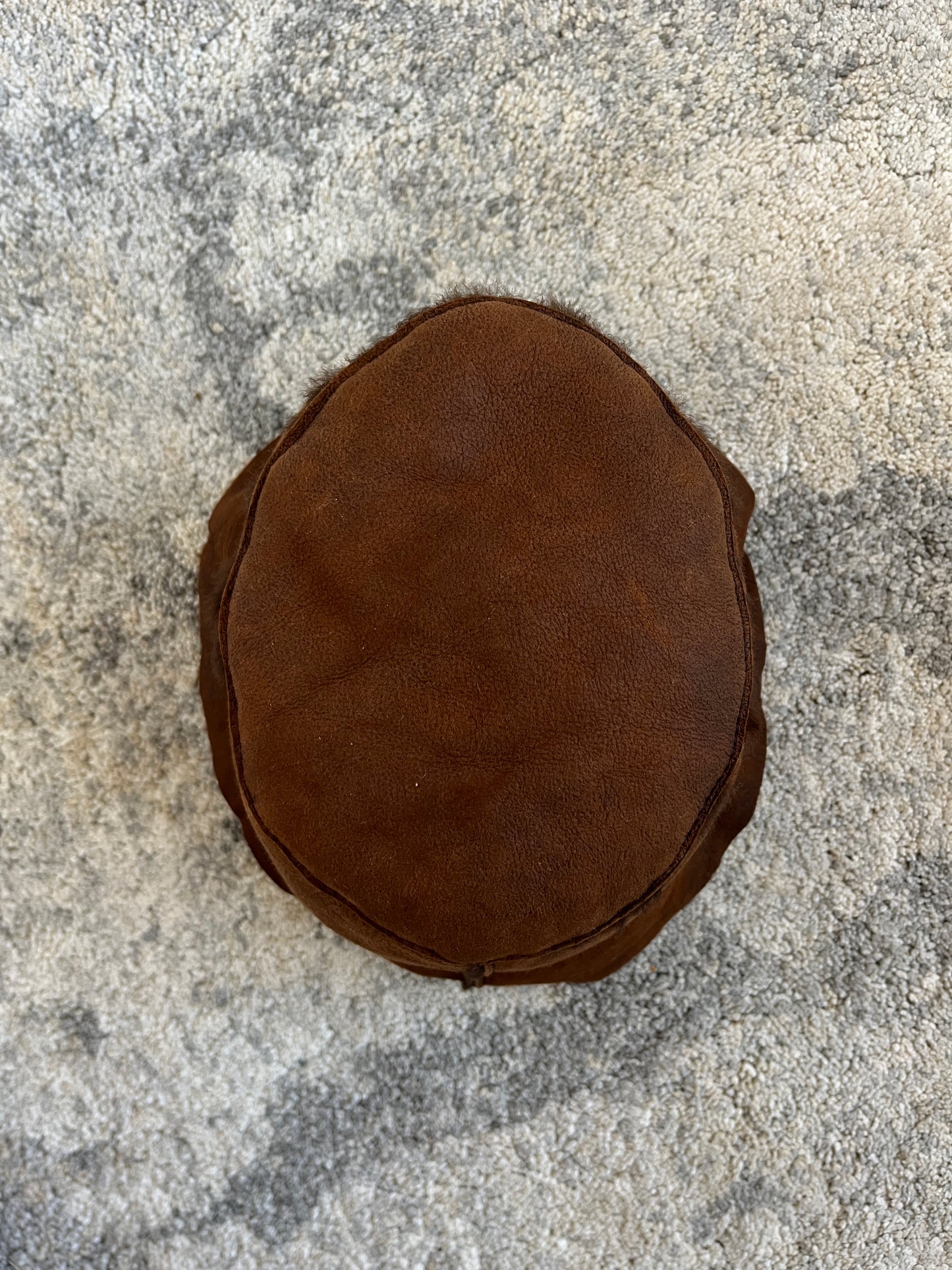 Prada 1990's leather & fur hat