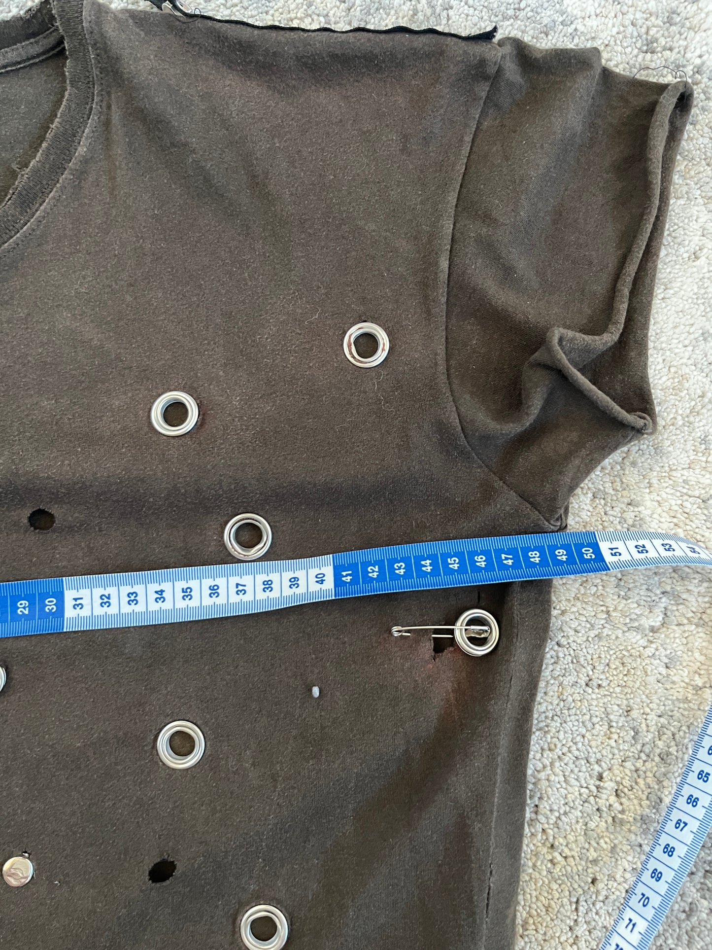 Gucci 2000's cotton perfored tee shirt