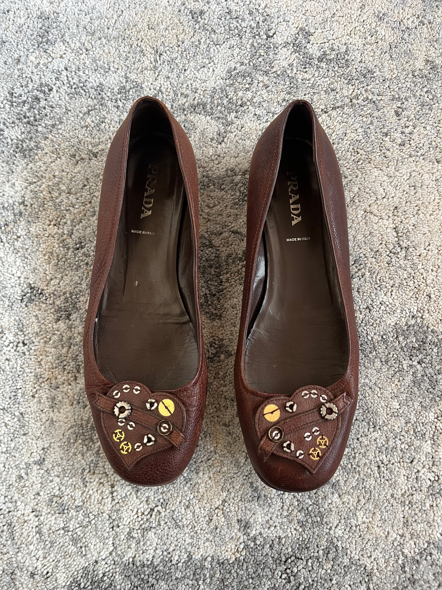 Prada 2000's leather ballet shoes