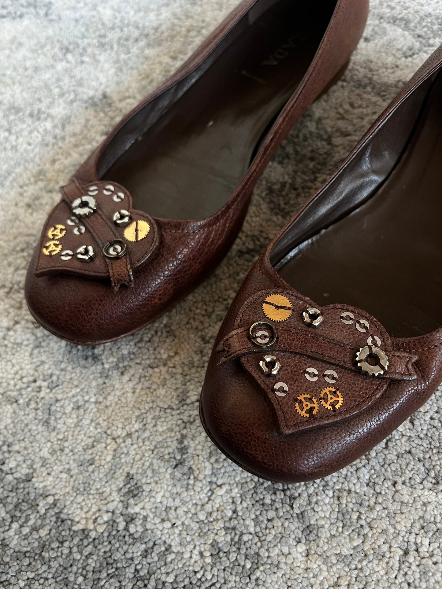 Prada 2000's leather ballet shoes
