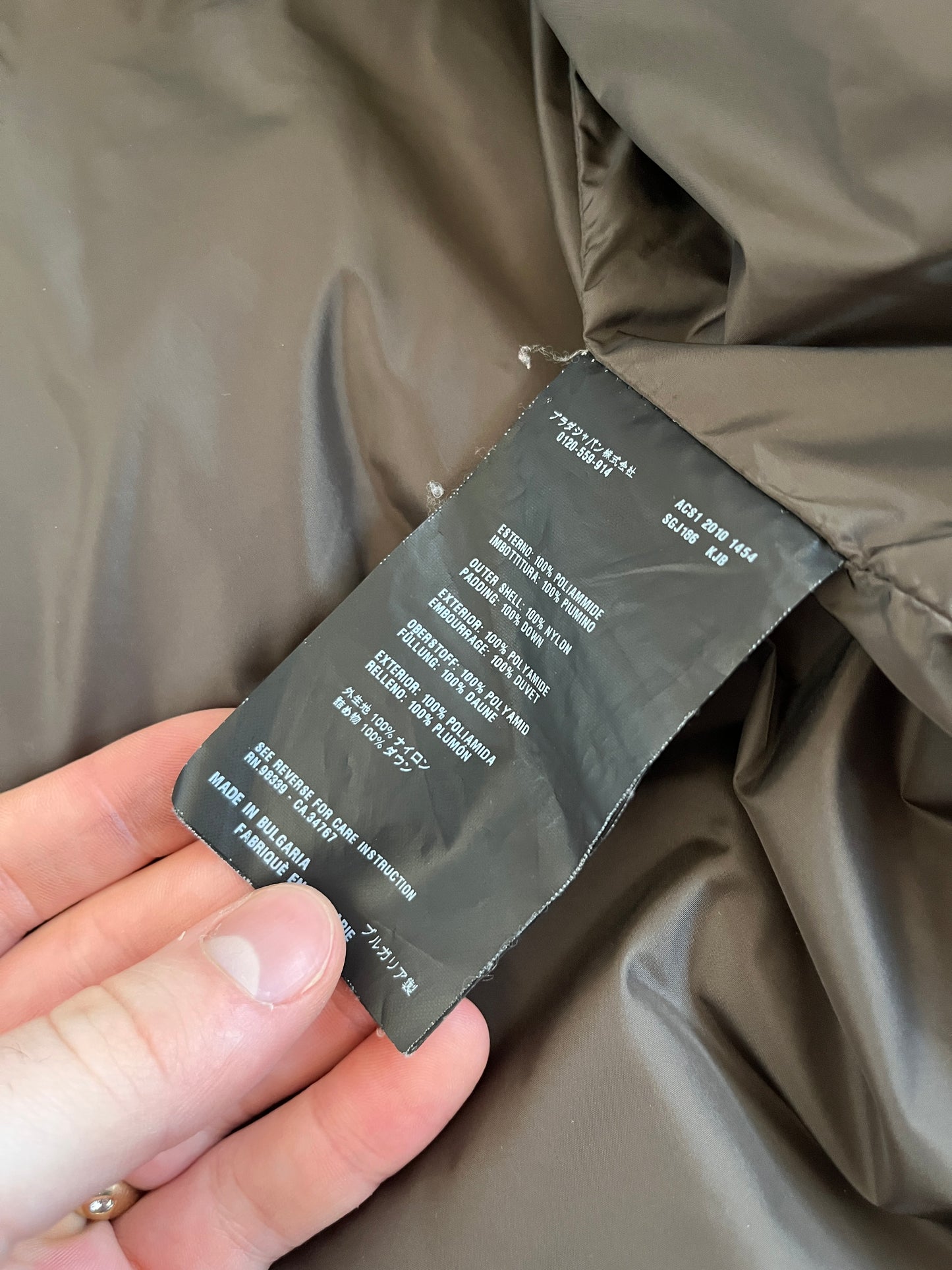 Prada 2010 puffer jacket