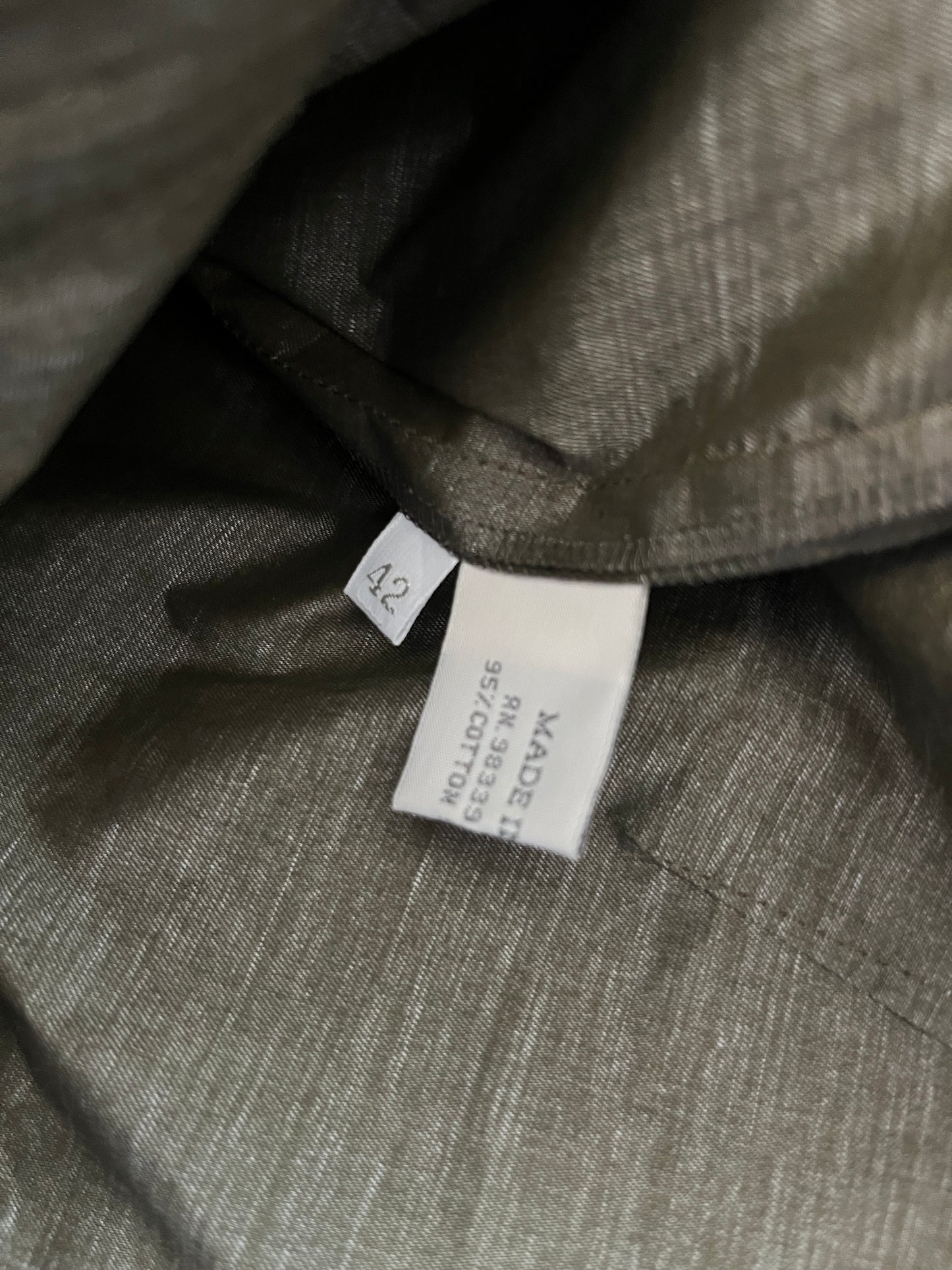 Miu Miu 1999 waxed cotton zip skirt