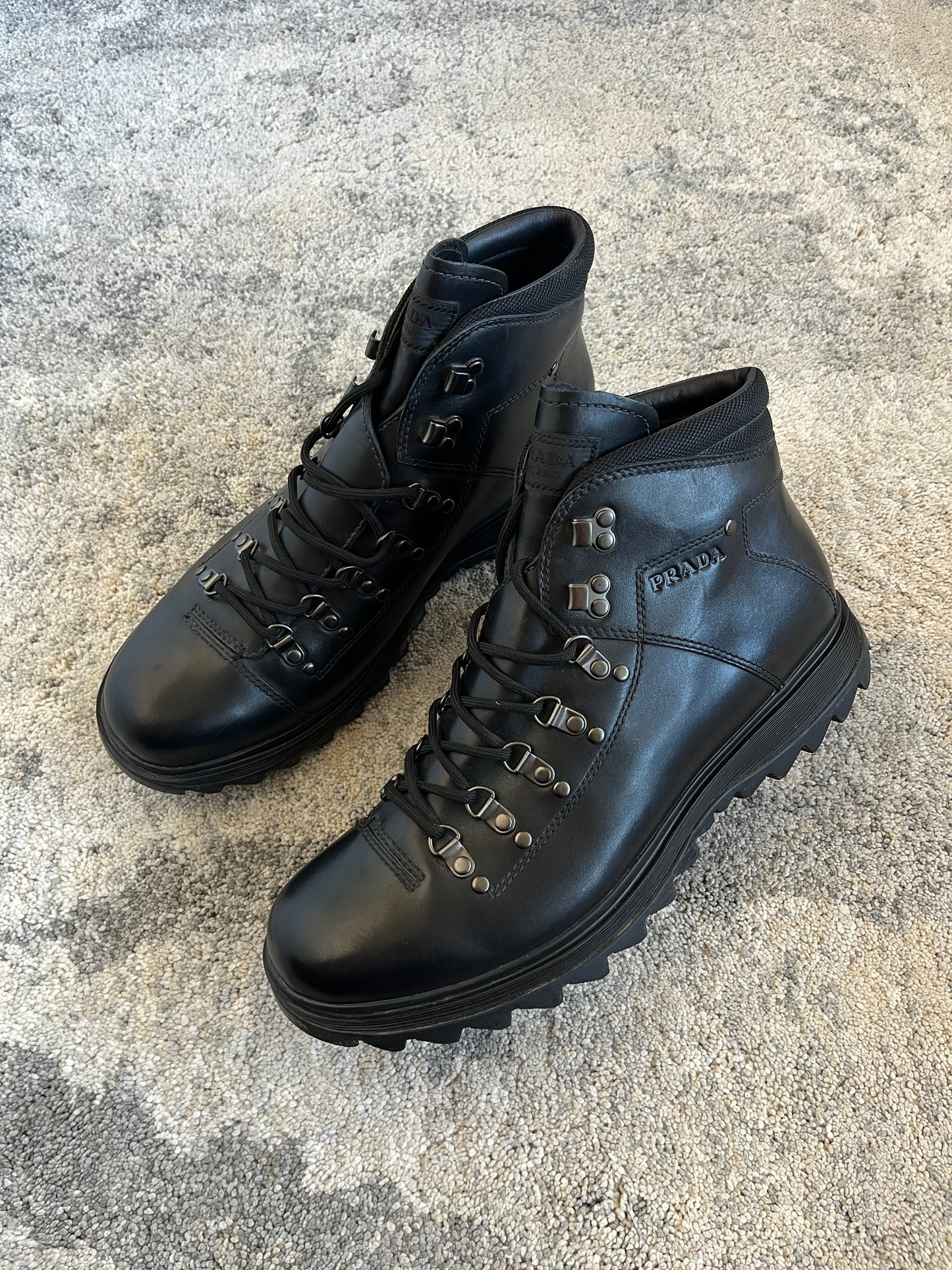 Prada 2010's leather hiking boots