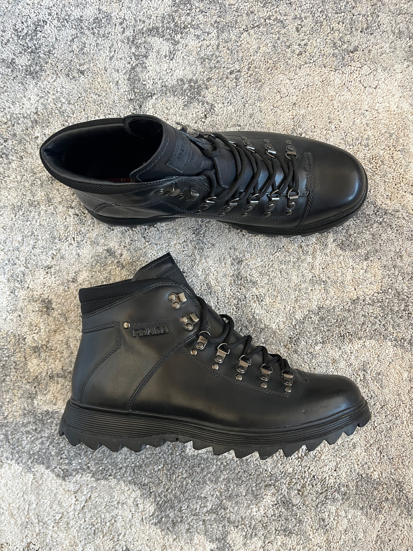 Prada 2010's leather hiking boots